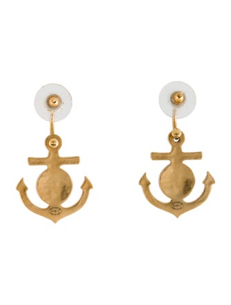 Chanel CC Anchor Drop Earrings