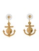 Chanel CC Anchor Drop Earrings