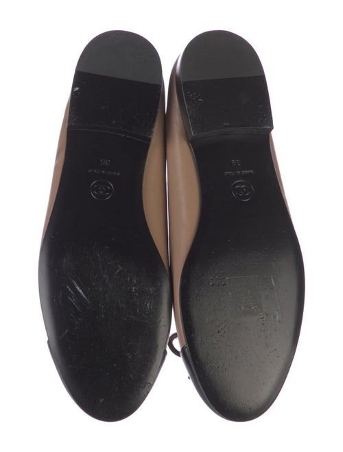 Chanel Interlocking CC Logo Leather Ballet Flats