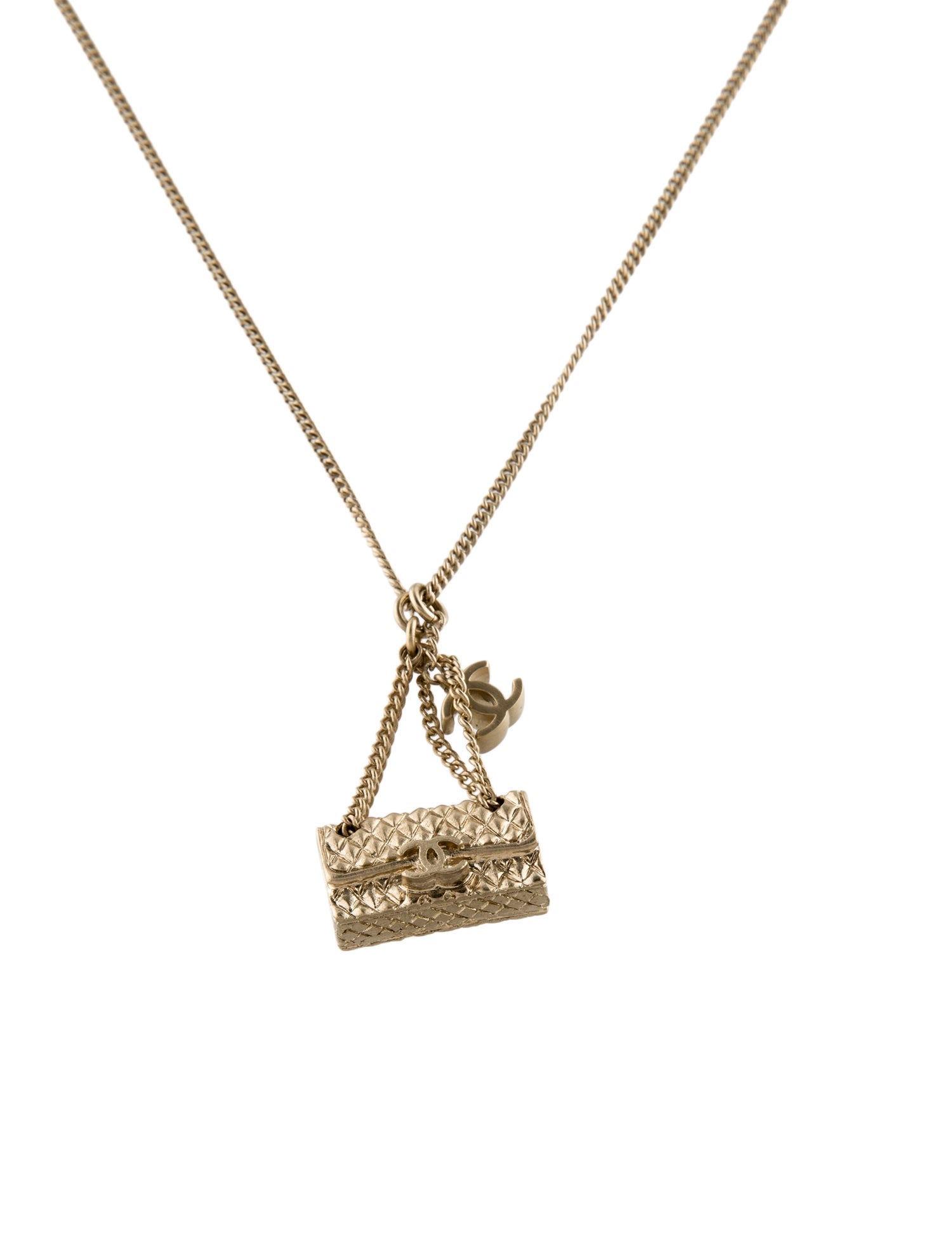 Chanel CC Flap Bag Pendant Necklace
