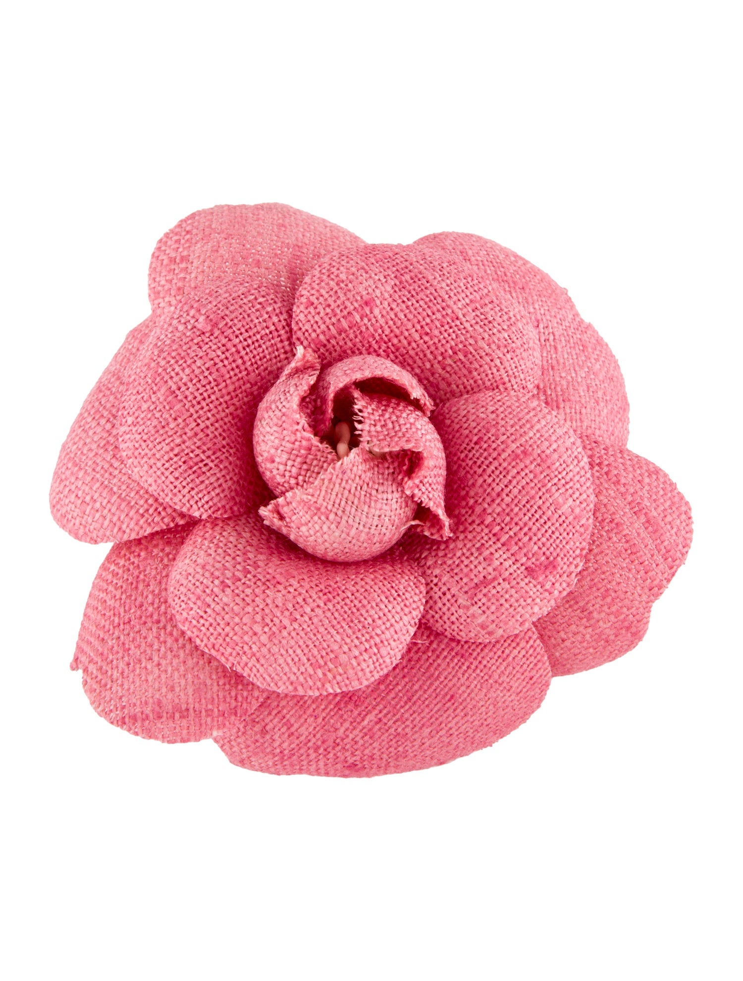 Chanel Linen Camellia Brooch