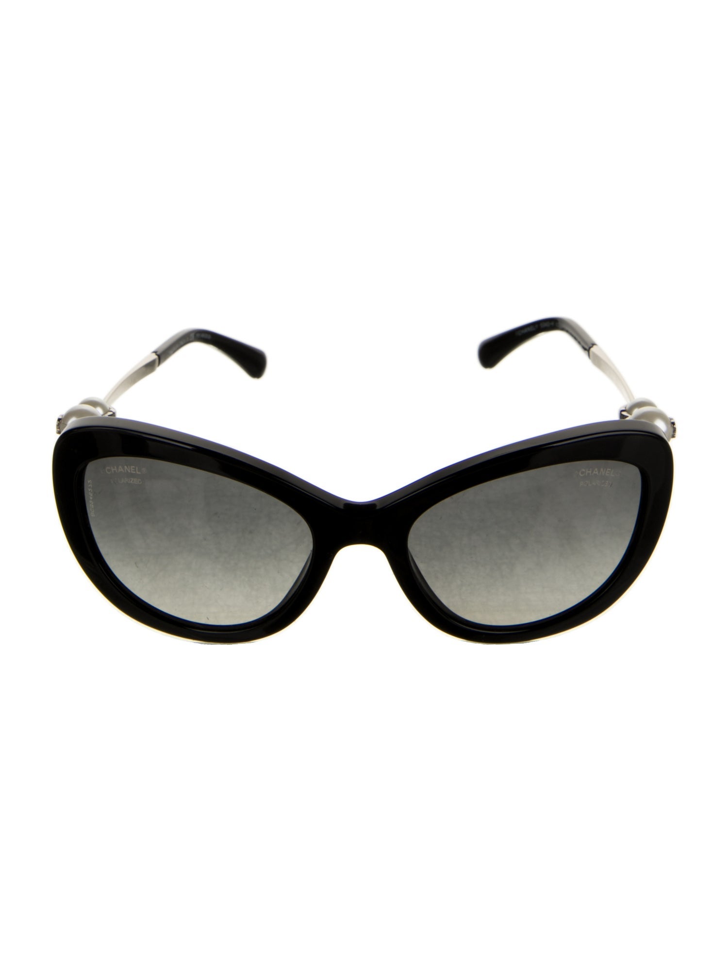 Chanel Faux Pearl Accents Cat-Eye Sunglasses