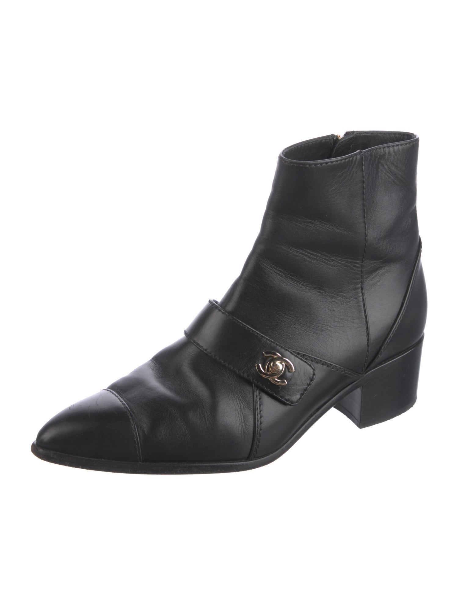 Chanel 2021 Interlocking CC Logo Boots