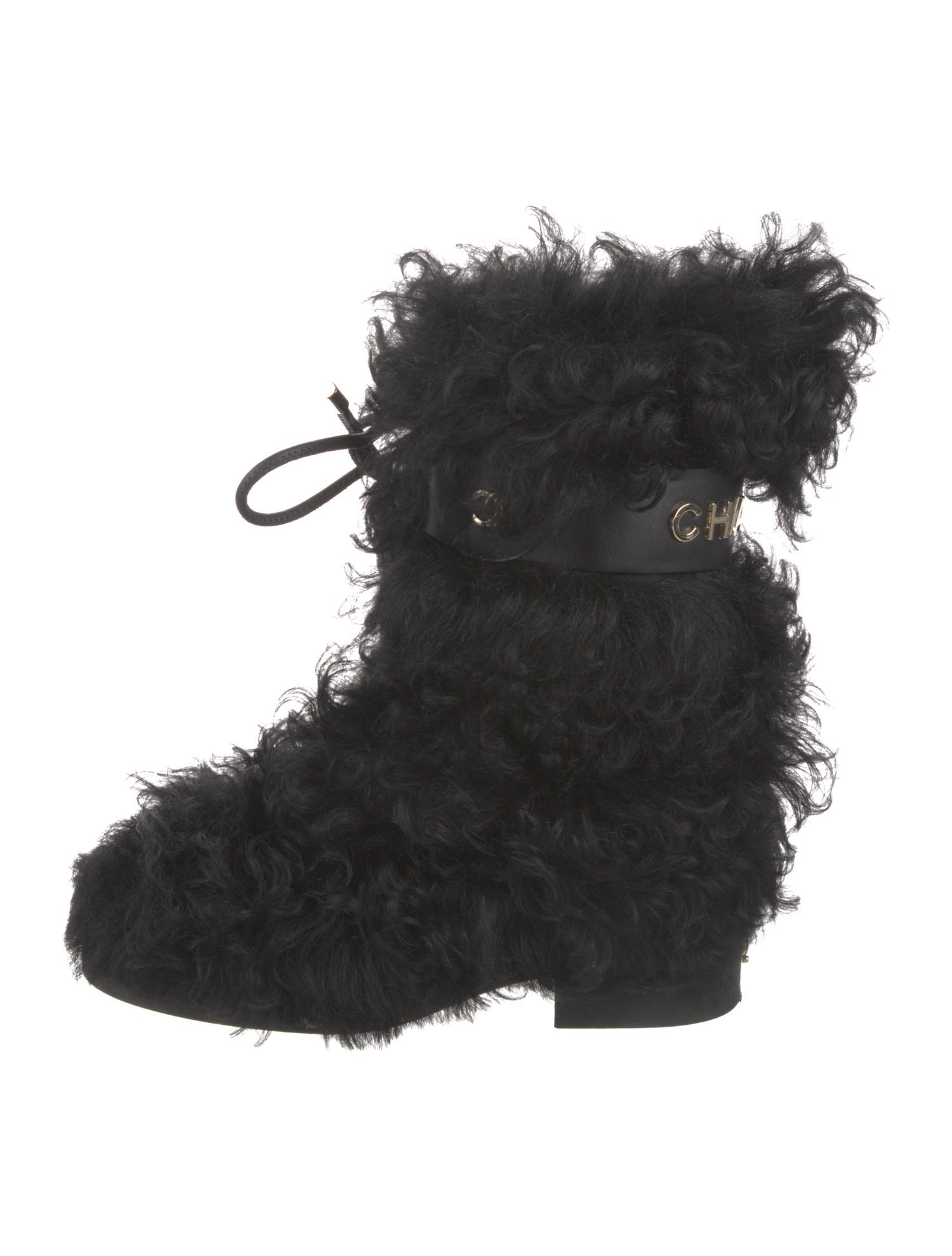 Chanel 2021 Interlocking CC Logo Lace-Up Boots