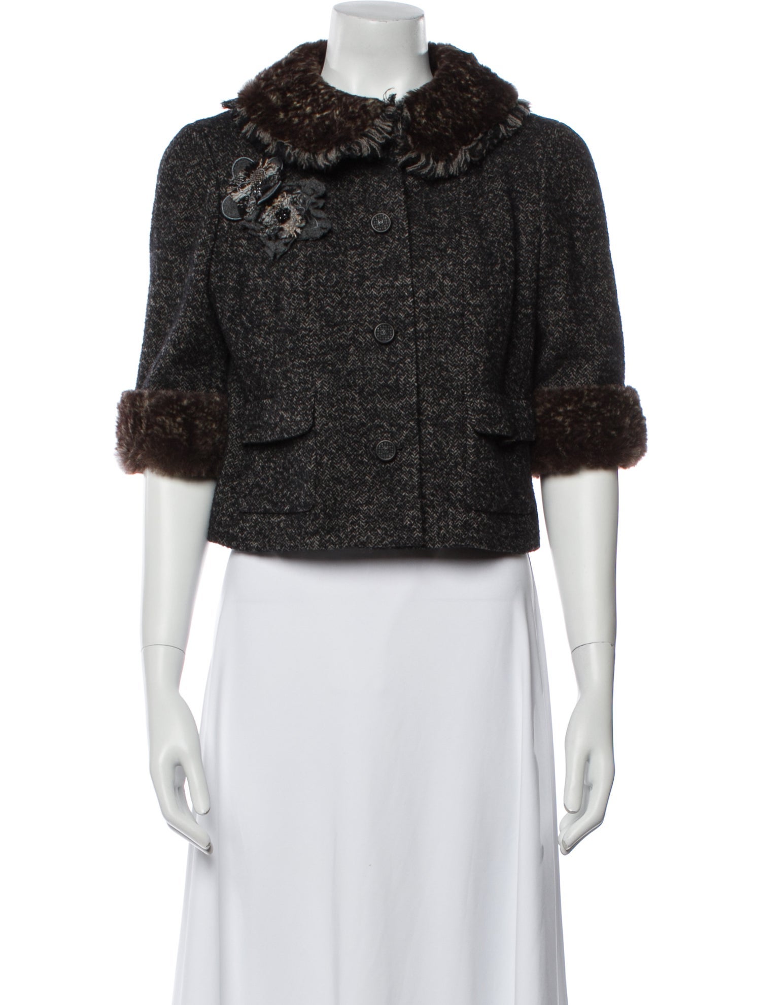 Chanel Vintage 2005 Fur Jacket