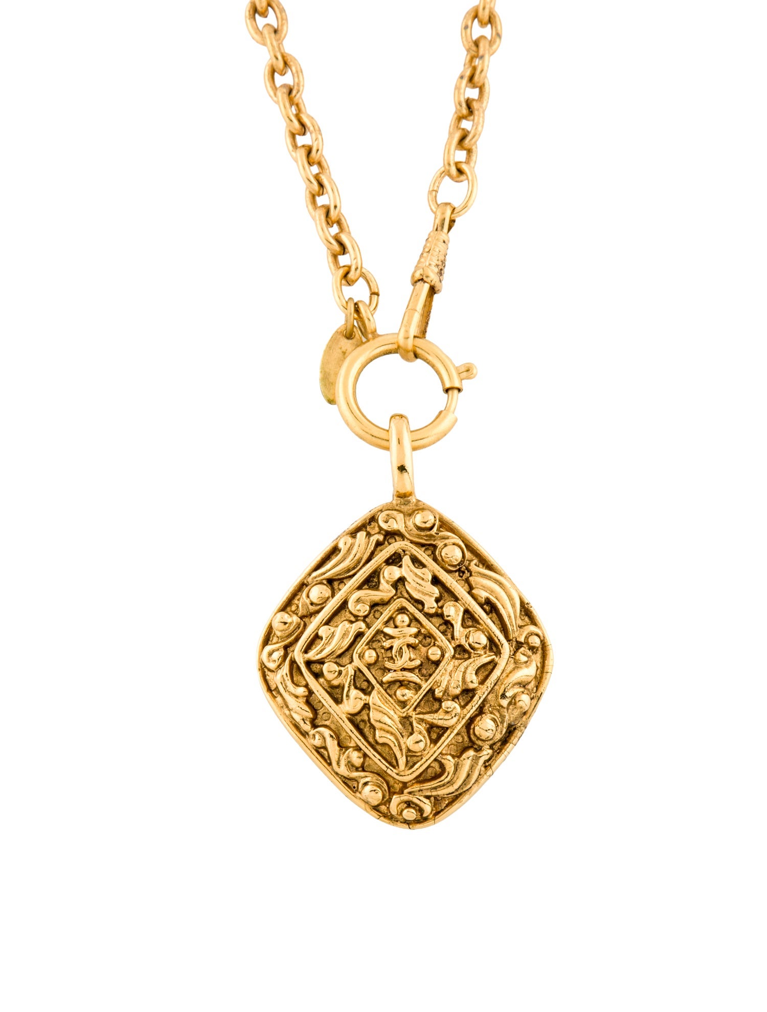 Chanel Vintage CC Pendant Necklace