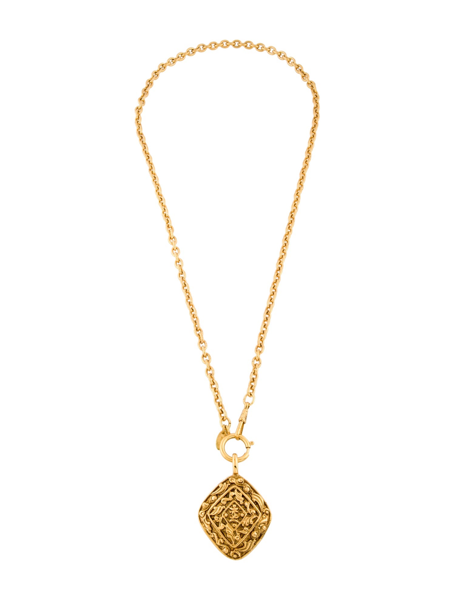 Chanel Vintage CC Pendant Necklace