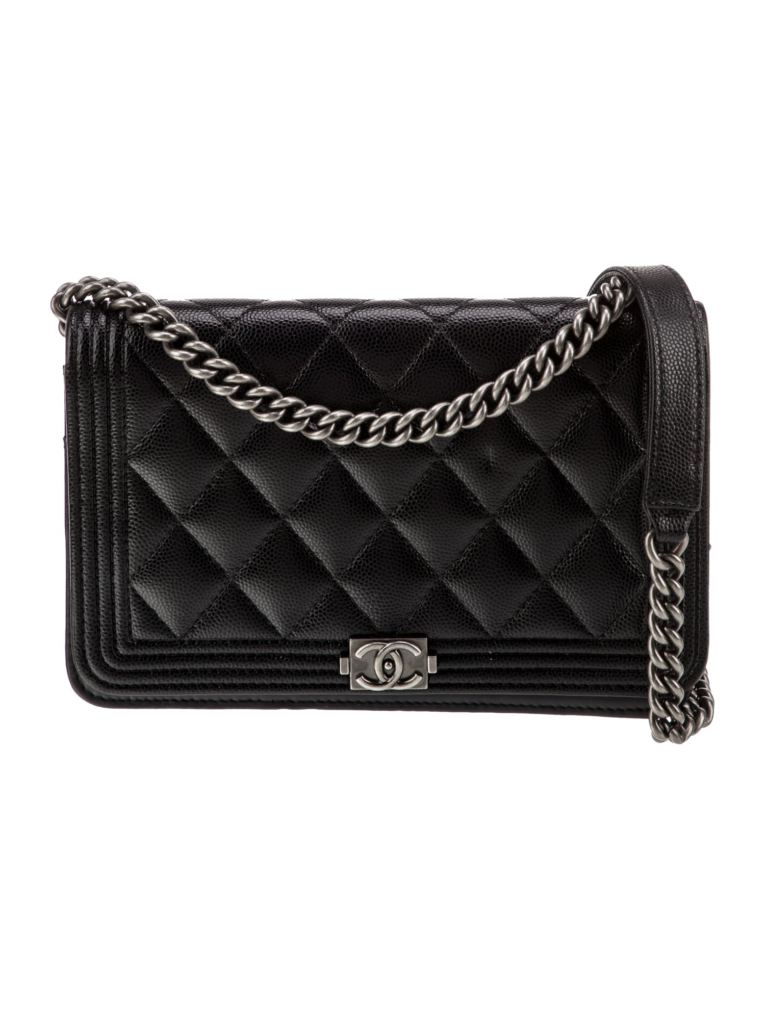 Chanel Quilted Boy Wallet On Chain