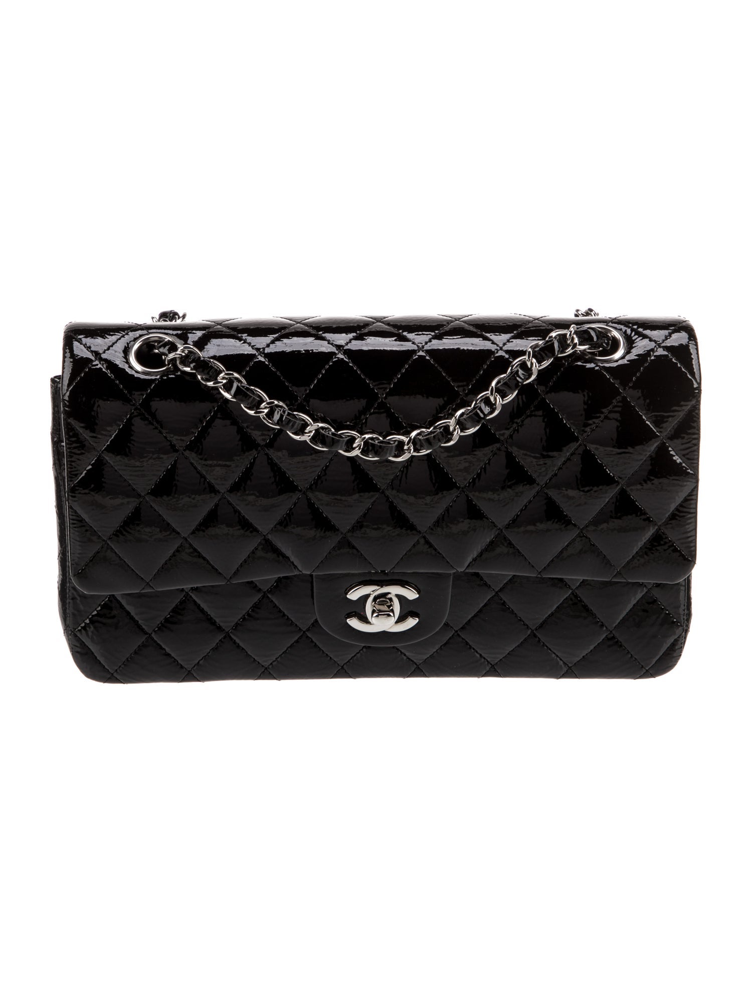 Chanel Classic Patent Medium Double Flap Bag