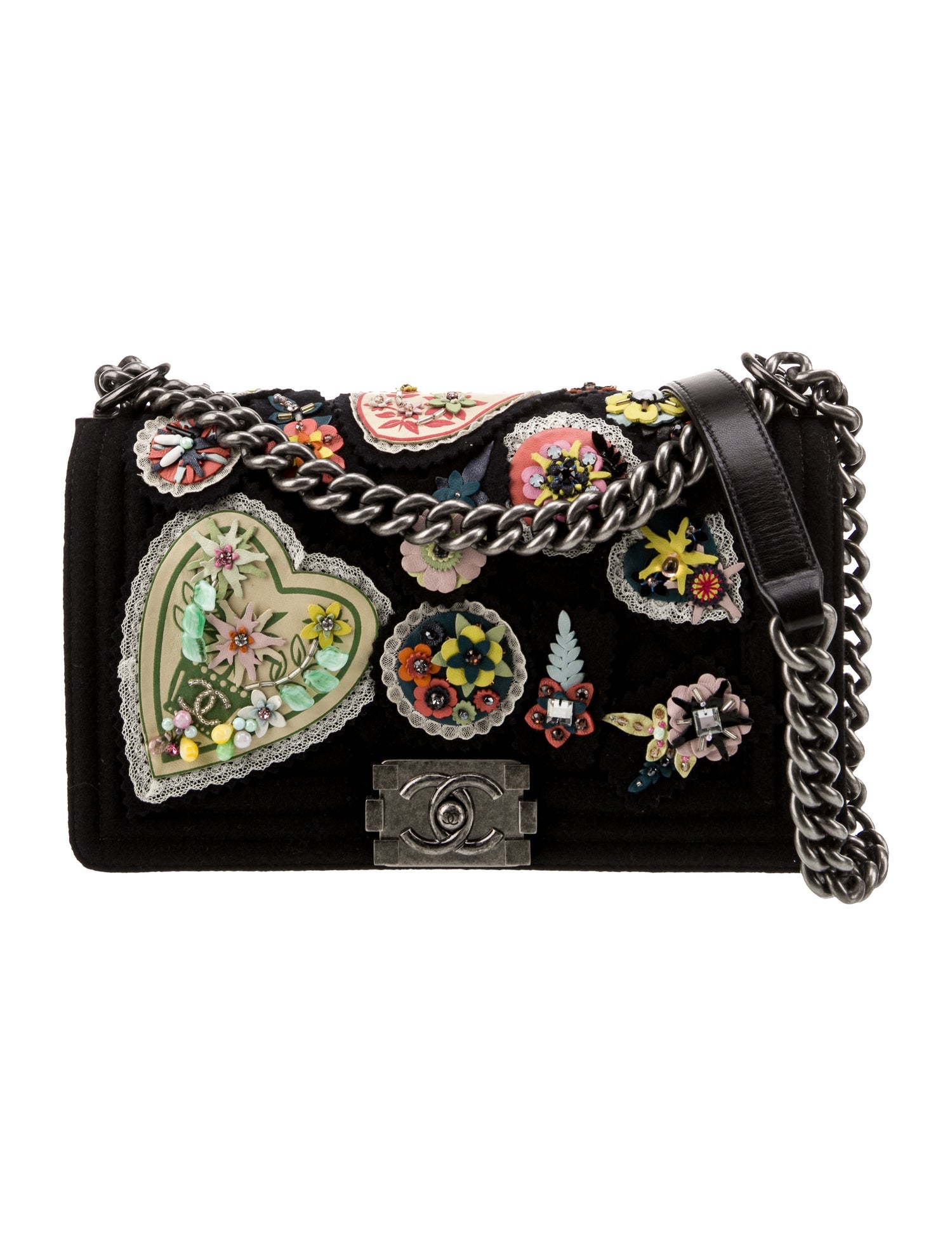 Chanel Paris-Salzburg Medium Applique Boy Bag
