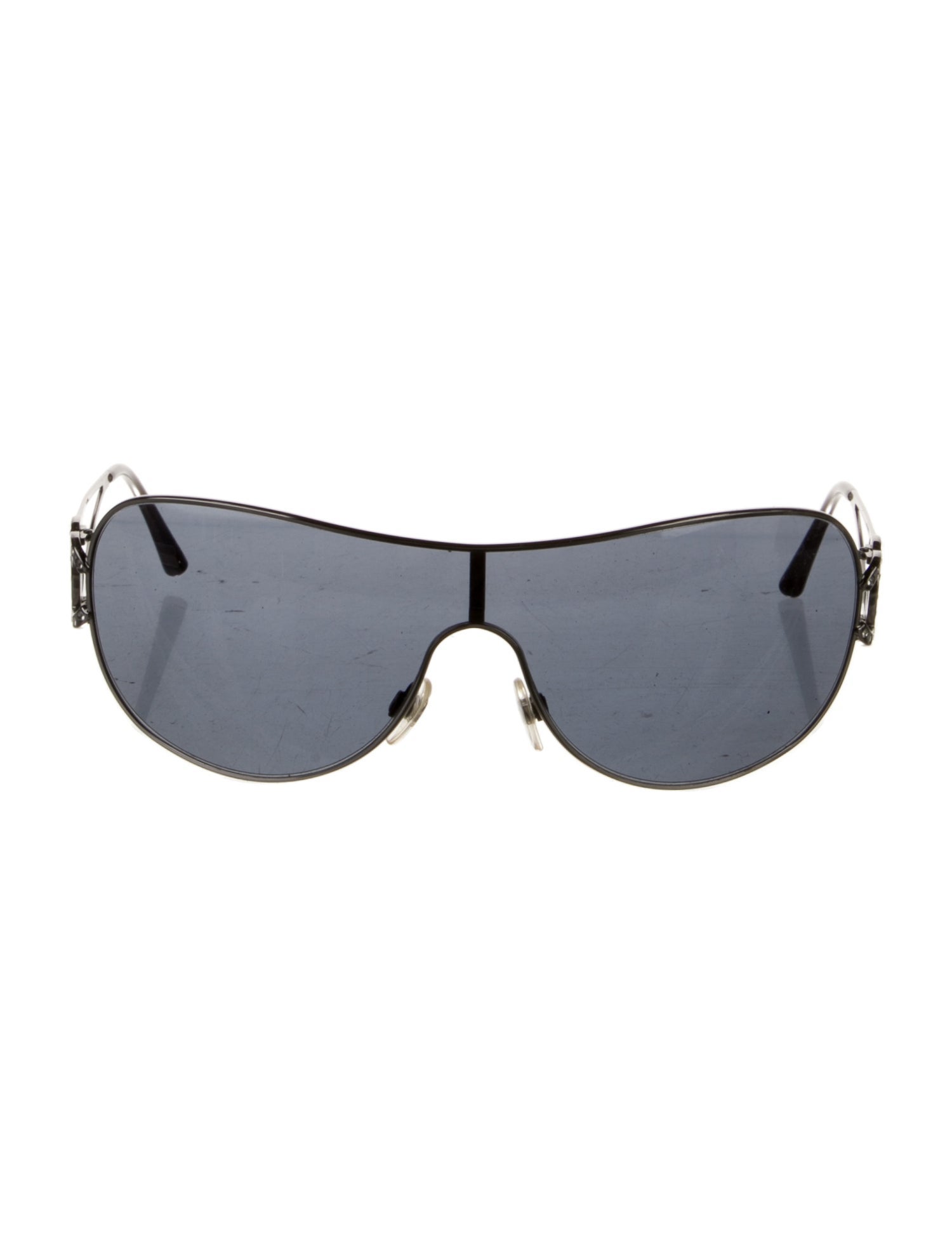 Chanel Interlocking CC Logo Shield Sunglasses