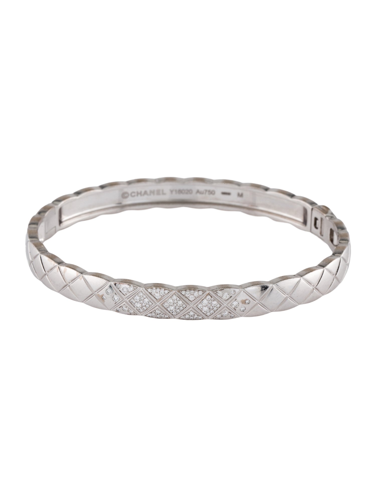 Chanel 18k Diamond Coco Crush Bangle