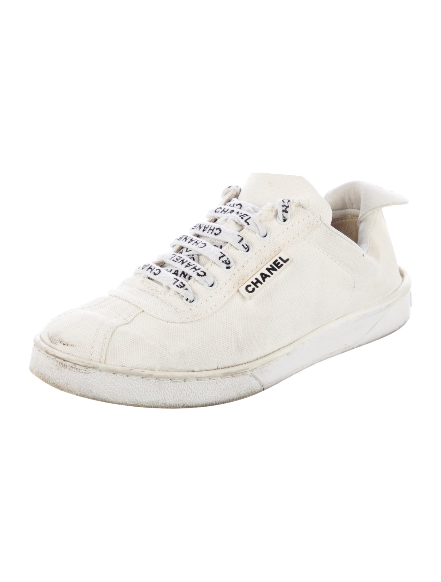 Chanel Interlocking CC Logo Canvas Sneakers