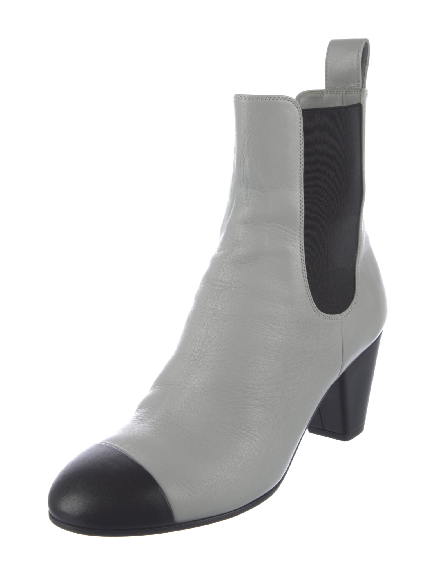 Chanel 2022 Interlocking CC Logo Chelsea Boots