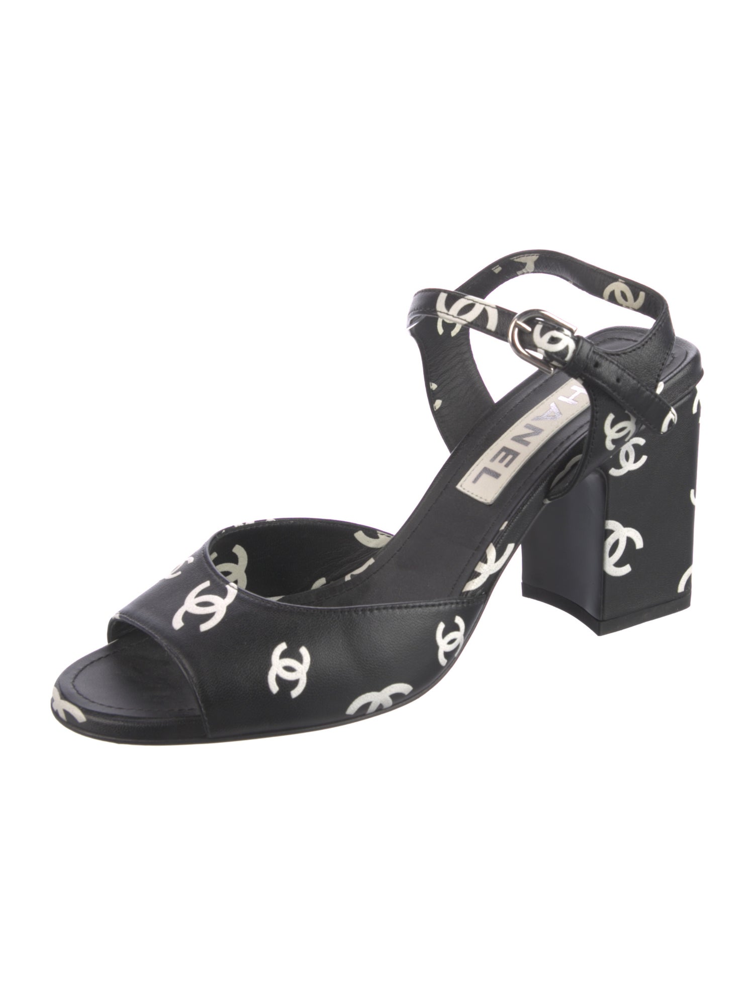 Chanel 2022 Interlocking CC Logo Sandals