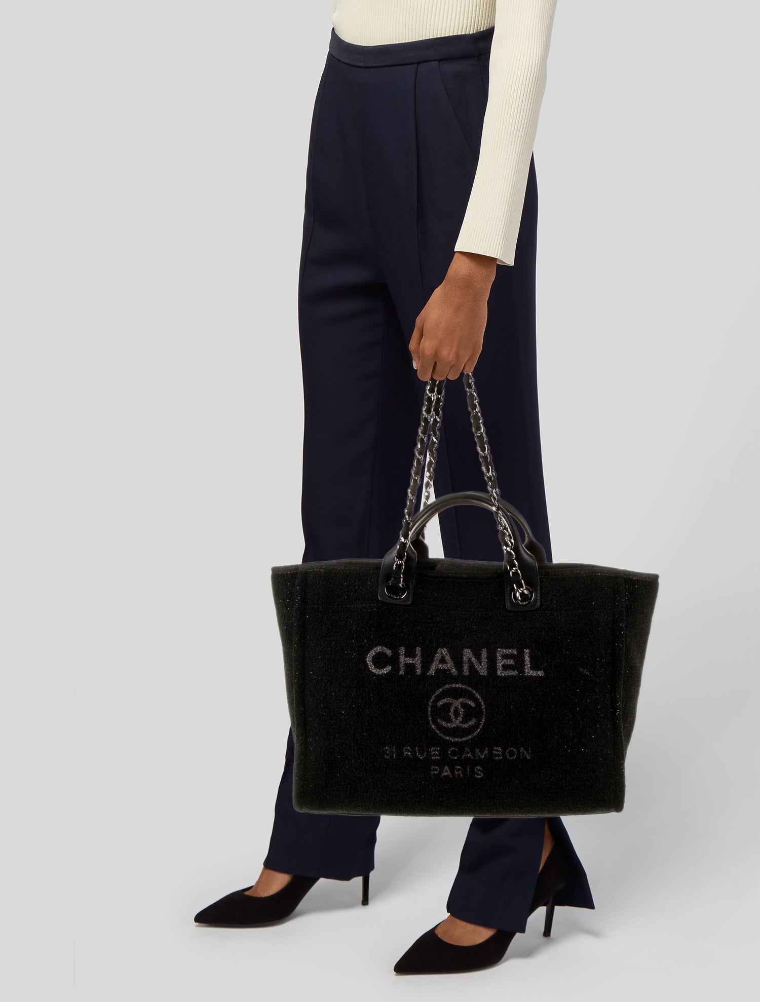 Chanel Medium Deauville Shopping Tote