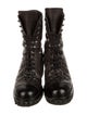Chanel 2013 Interlocking CC Logo Combat Boots