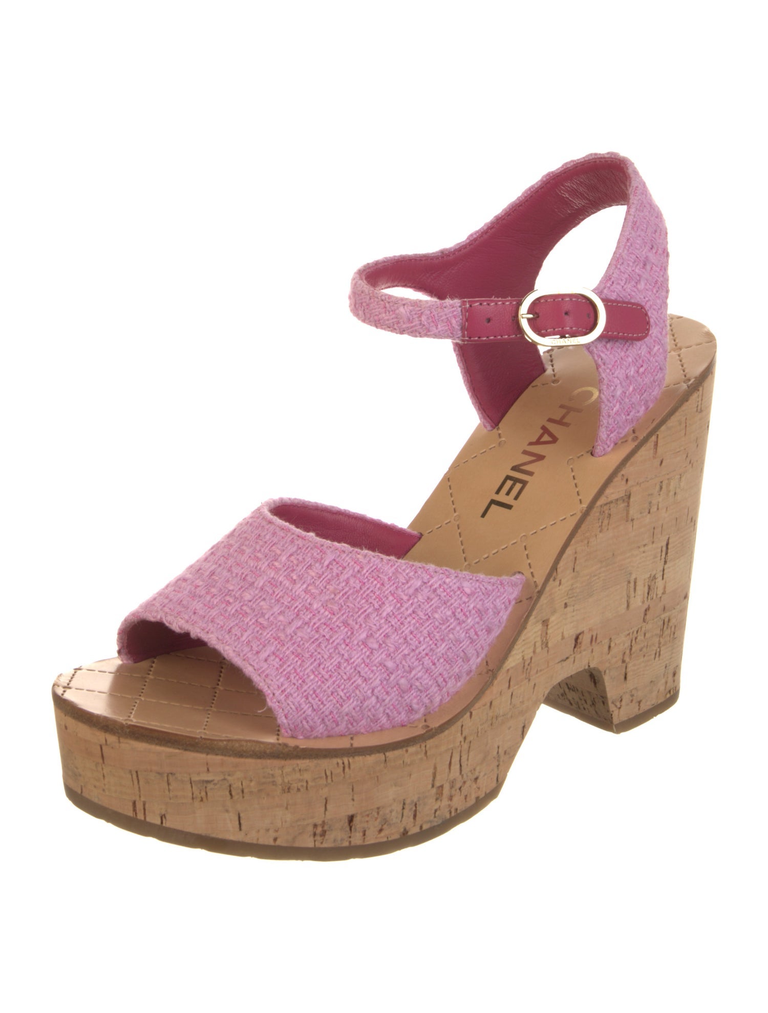 Chanel 2022 Interlocking CC Logo Sandals