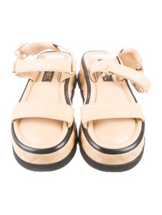Chanel 2022 Interlocking CC Logo Sandals