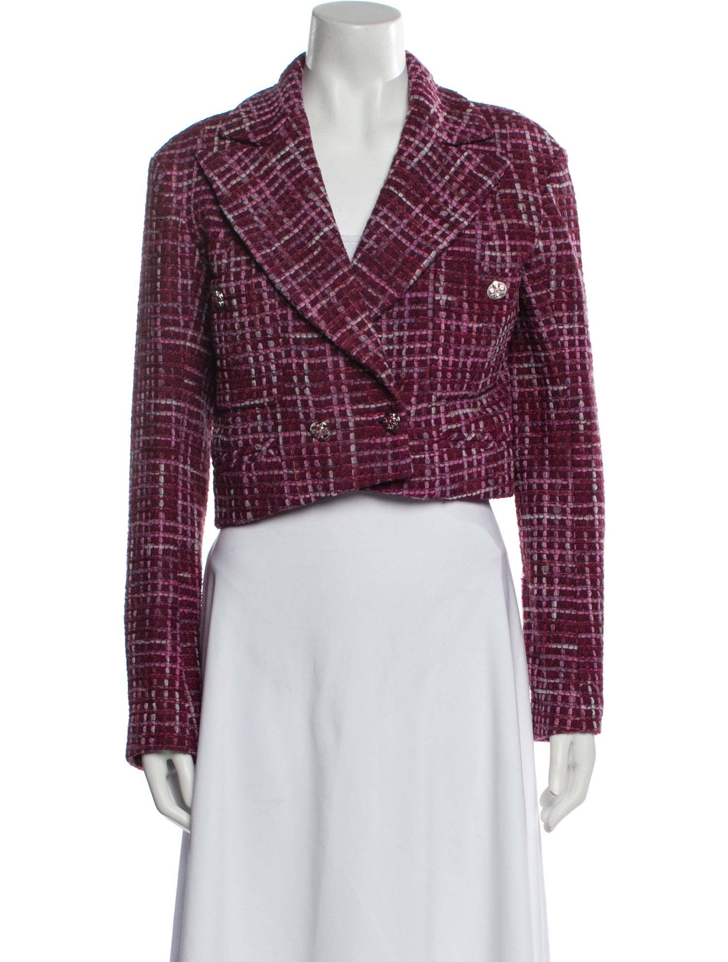 Chanel 2023 Plaid Print Blazer w/ Tags