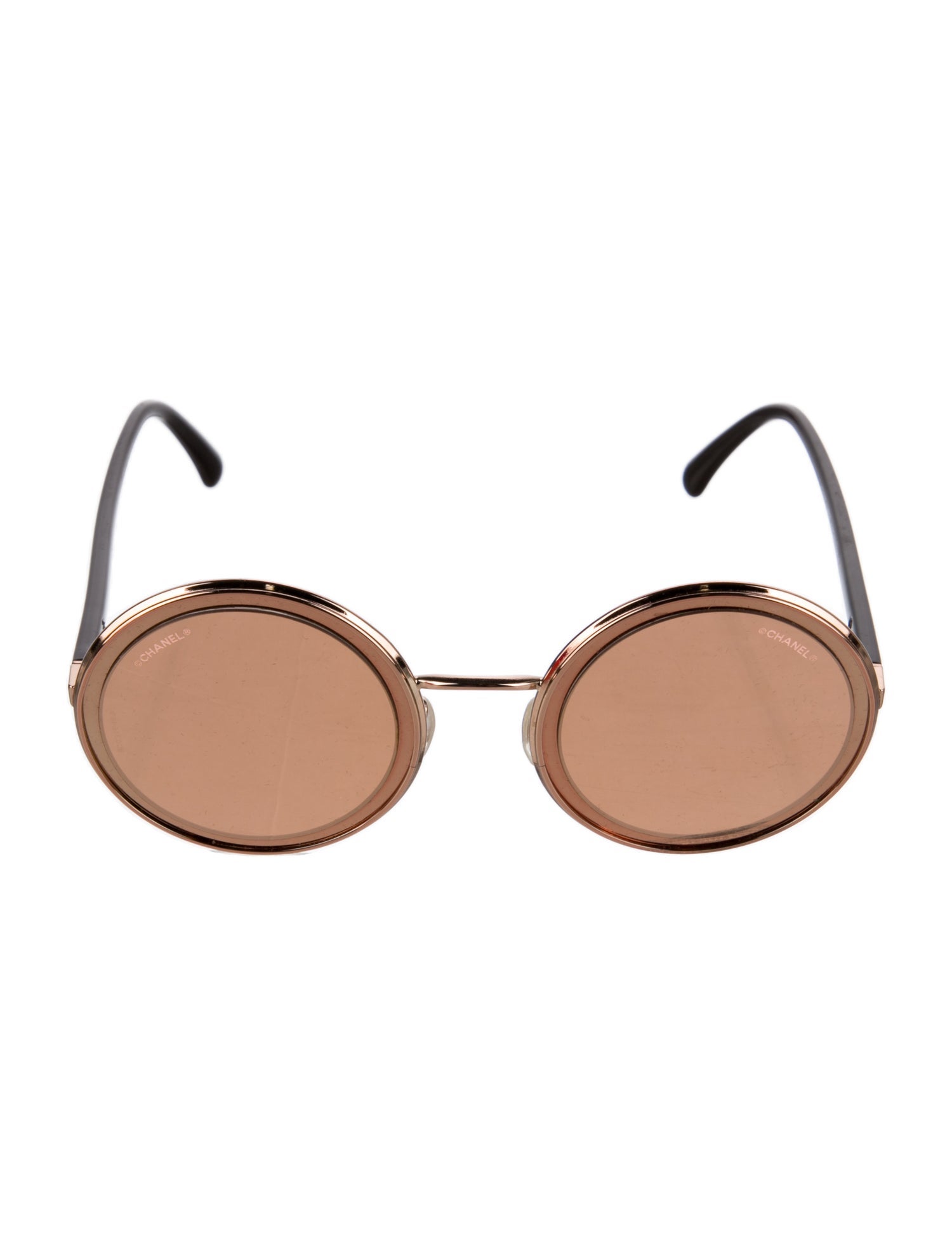 Chanel Interlocking CC Logo Round Sunglasses