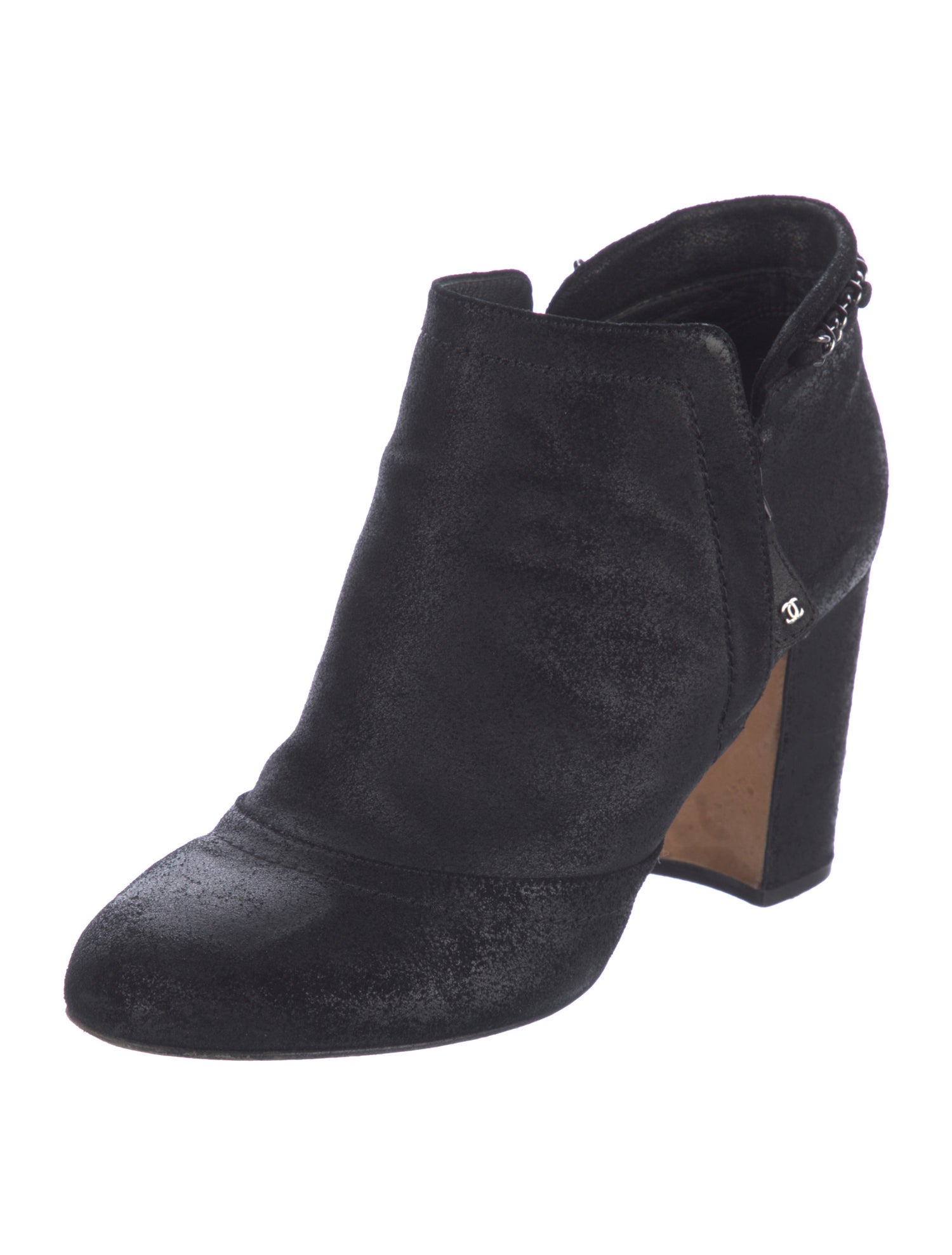 Chanel 2014 Interlocking CC Logo Boots