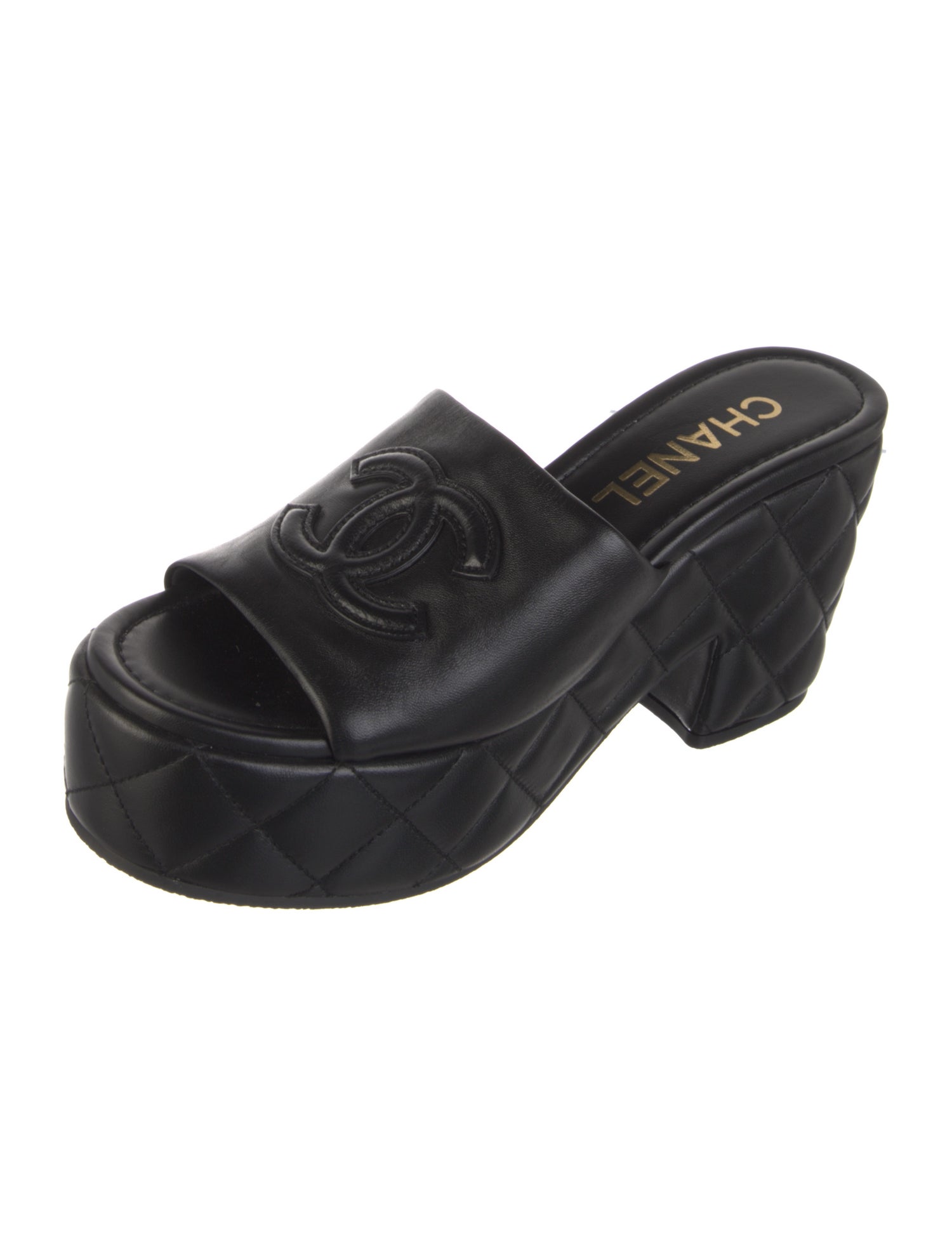 Chanel 2025 Interlocking CC Logo Slides