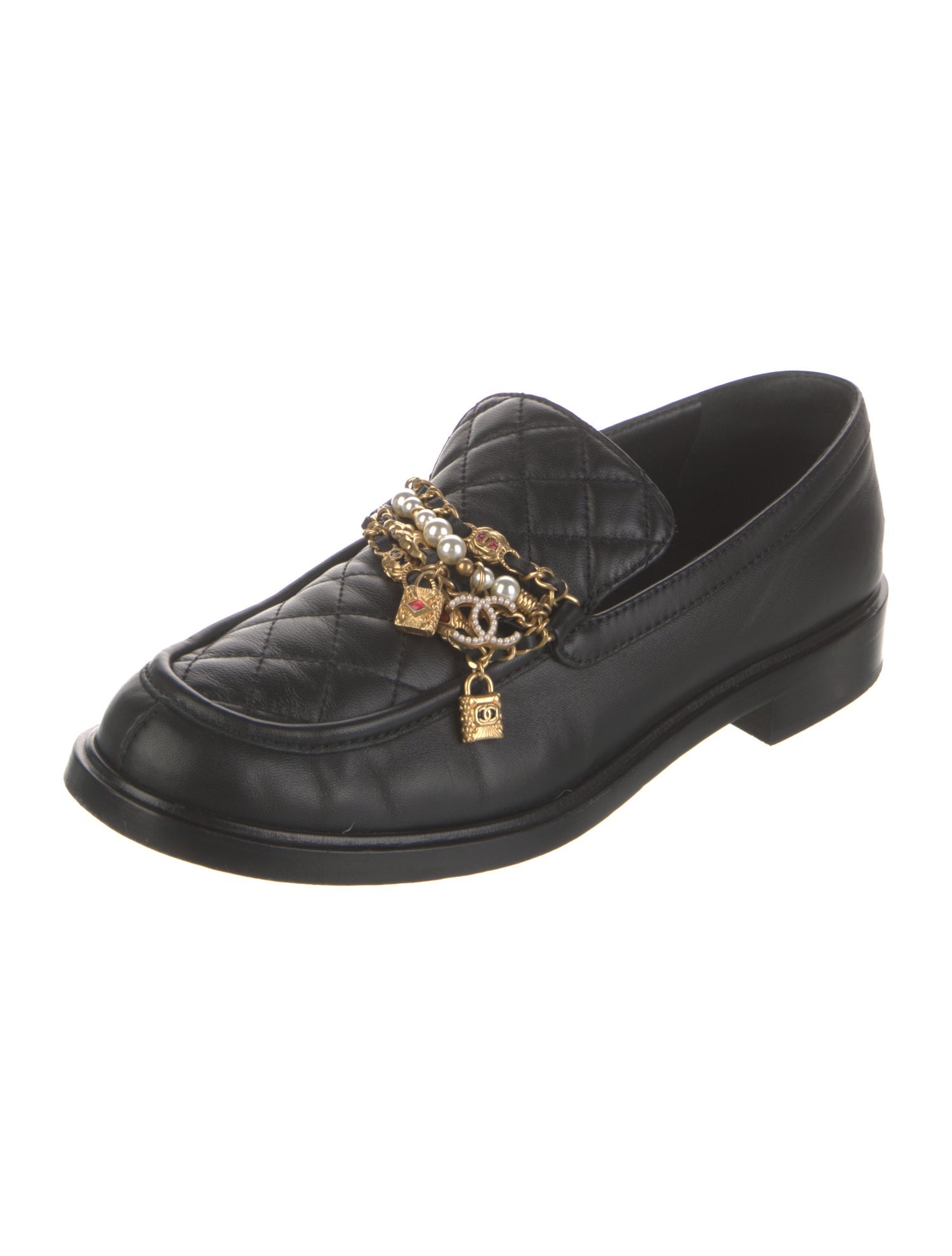 Chanel 2022 Interlocking CC Logo Loafers