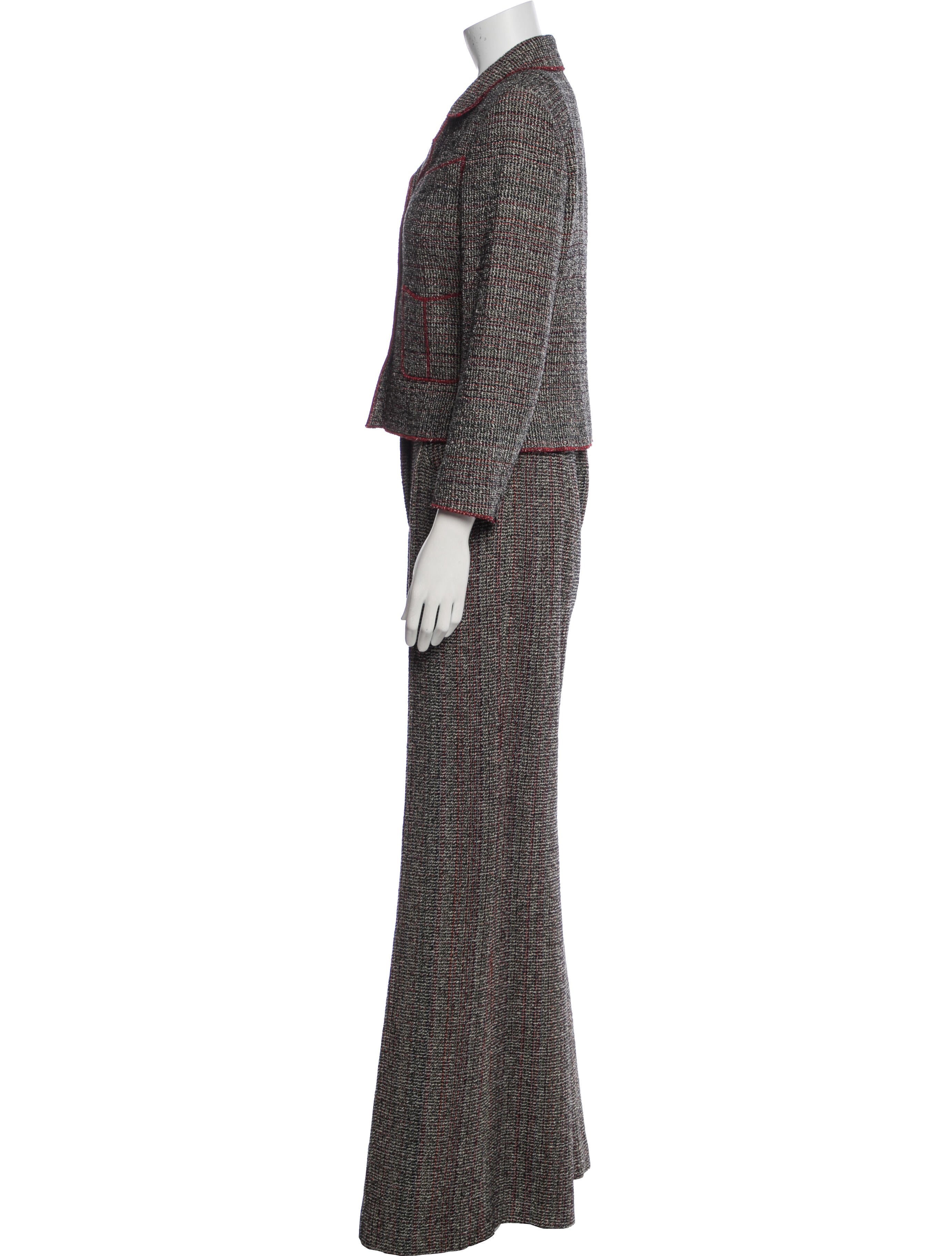 Chanel 2003 Tweed Pattern Pantsuit