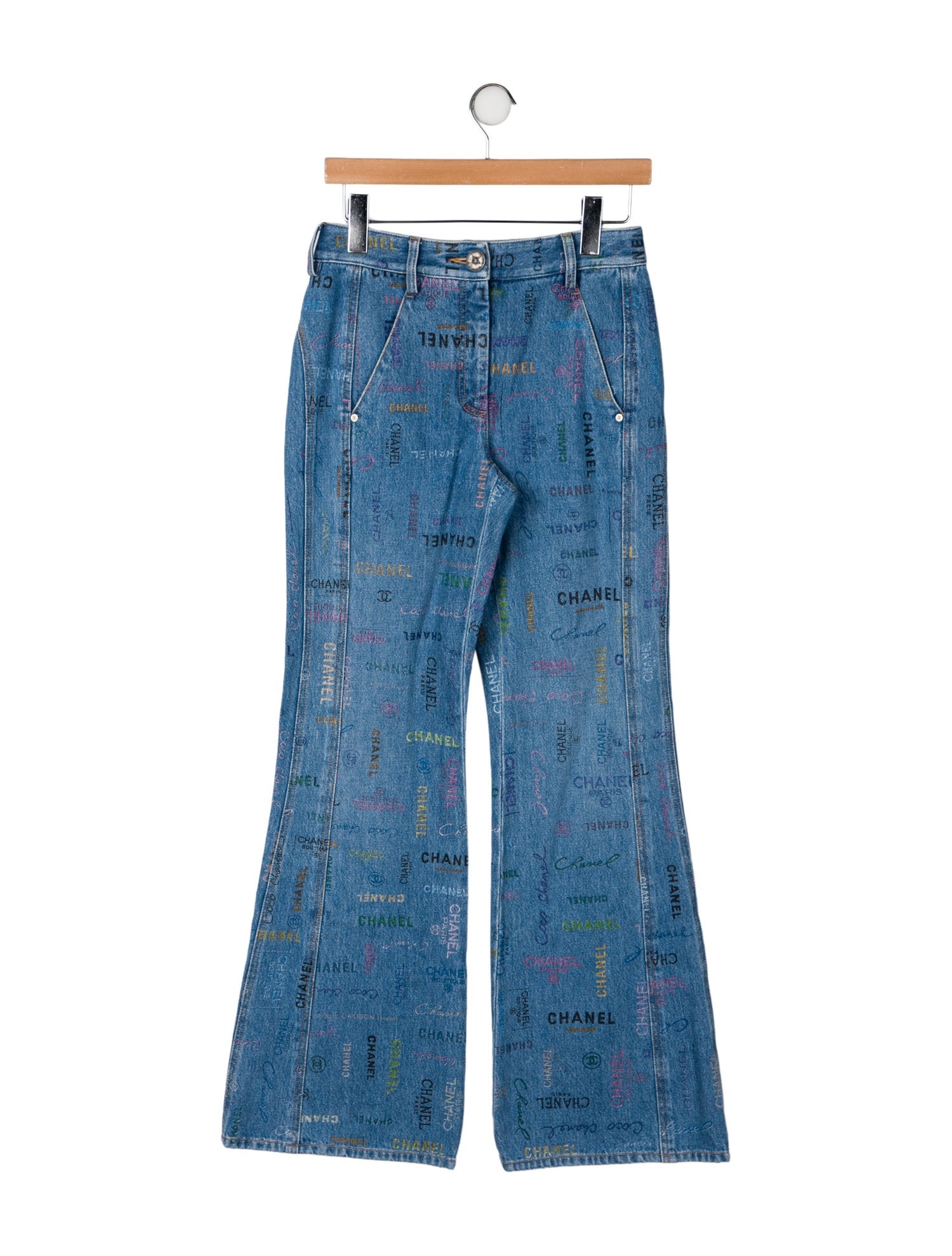 Chanel 2022 Wide Leg Jeans