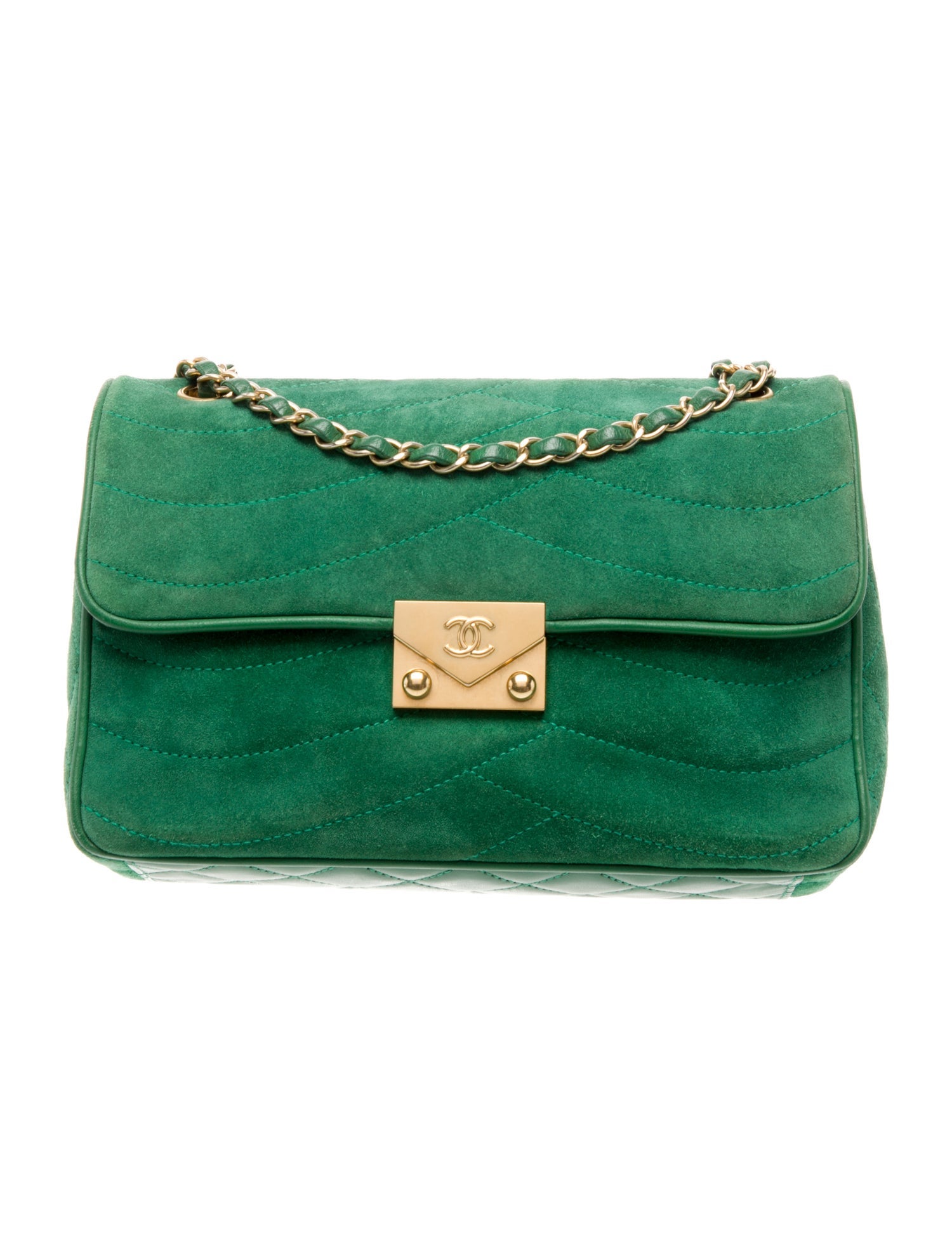 Chanel Medium Suede Pagoda Flap Bag