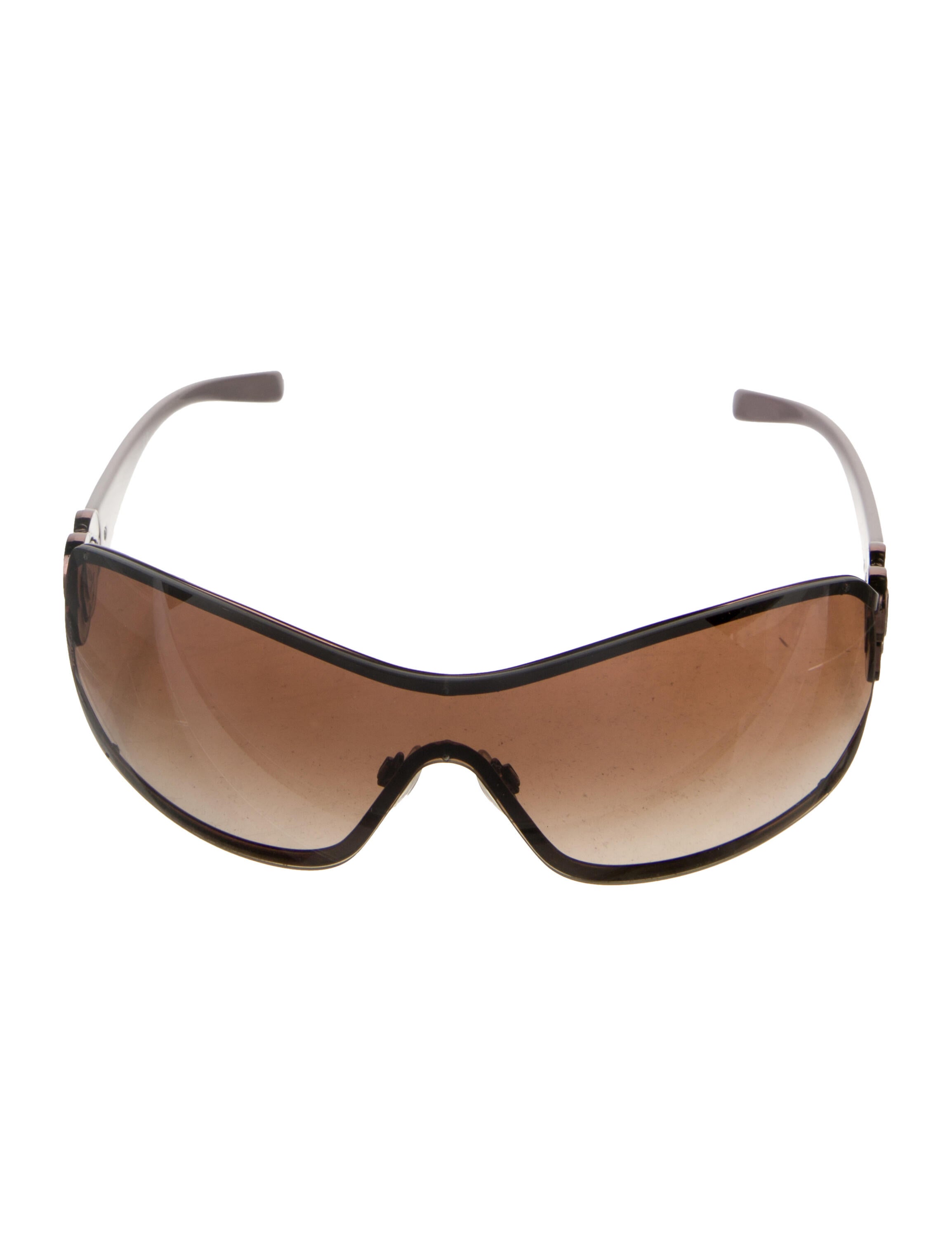 Chanel Interlocking CC Logo Shield Sunglasses