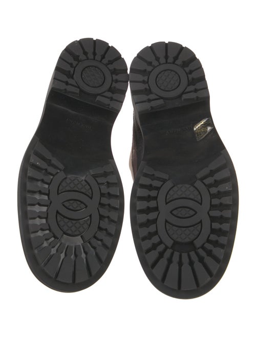 Chanel 2022 Interlocking CC Logo Combat Boots