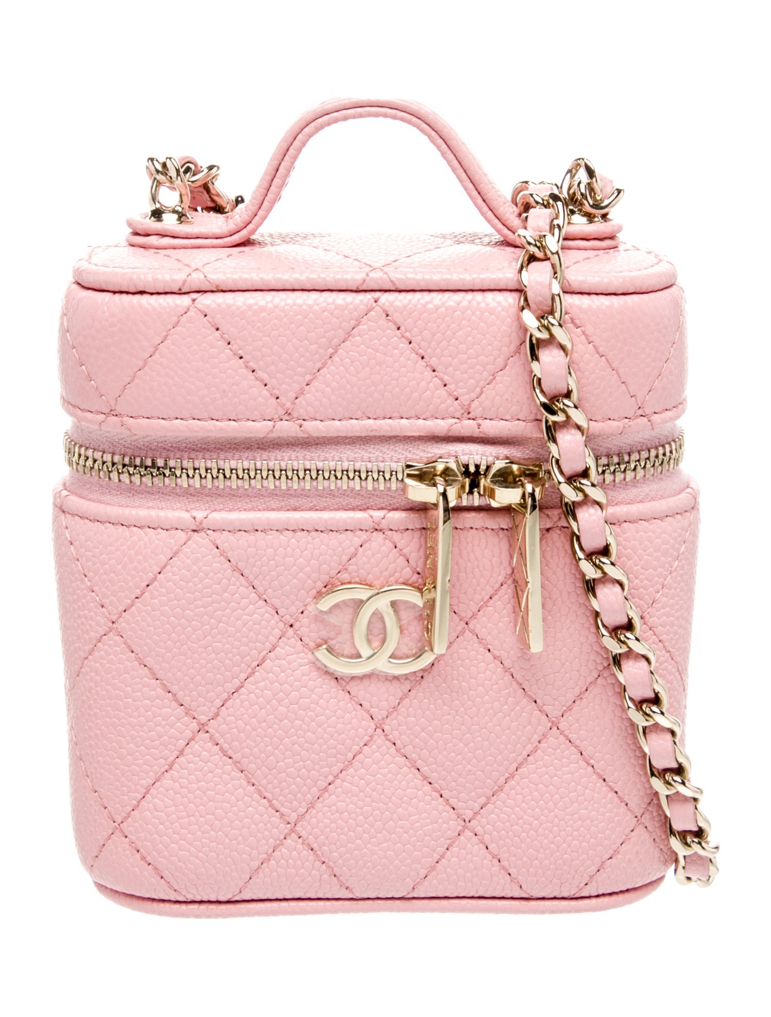 Chanel Mini Curved Vanity Case w/ Chain