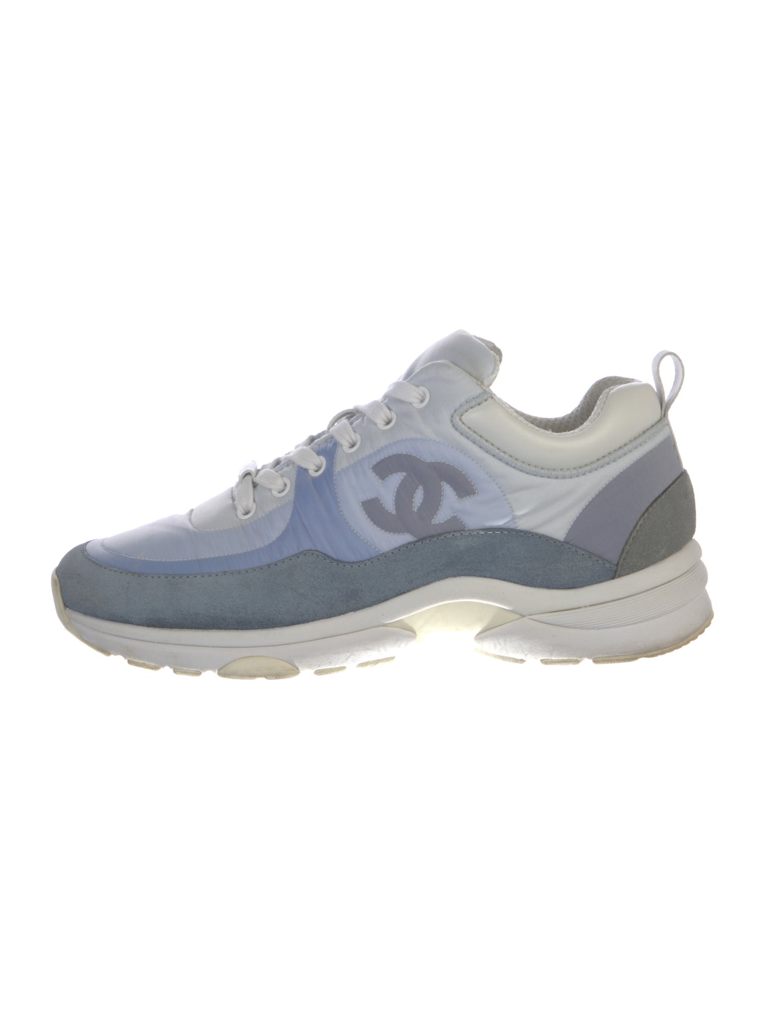 Chanel Interlocking CC Logo Nylon Sneakers
