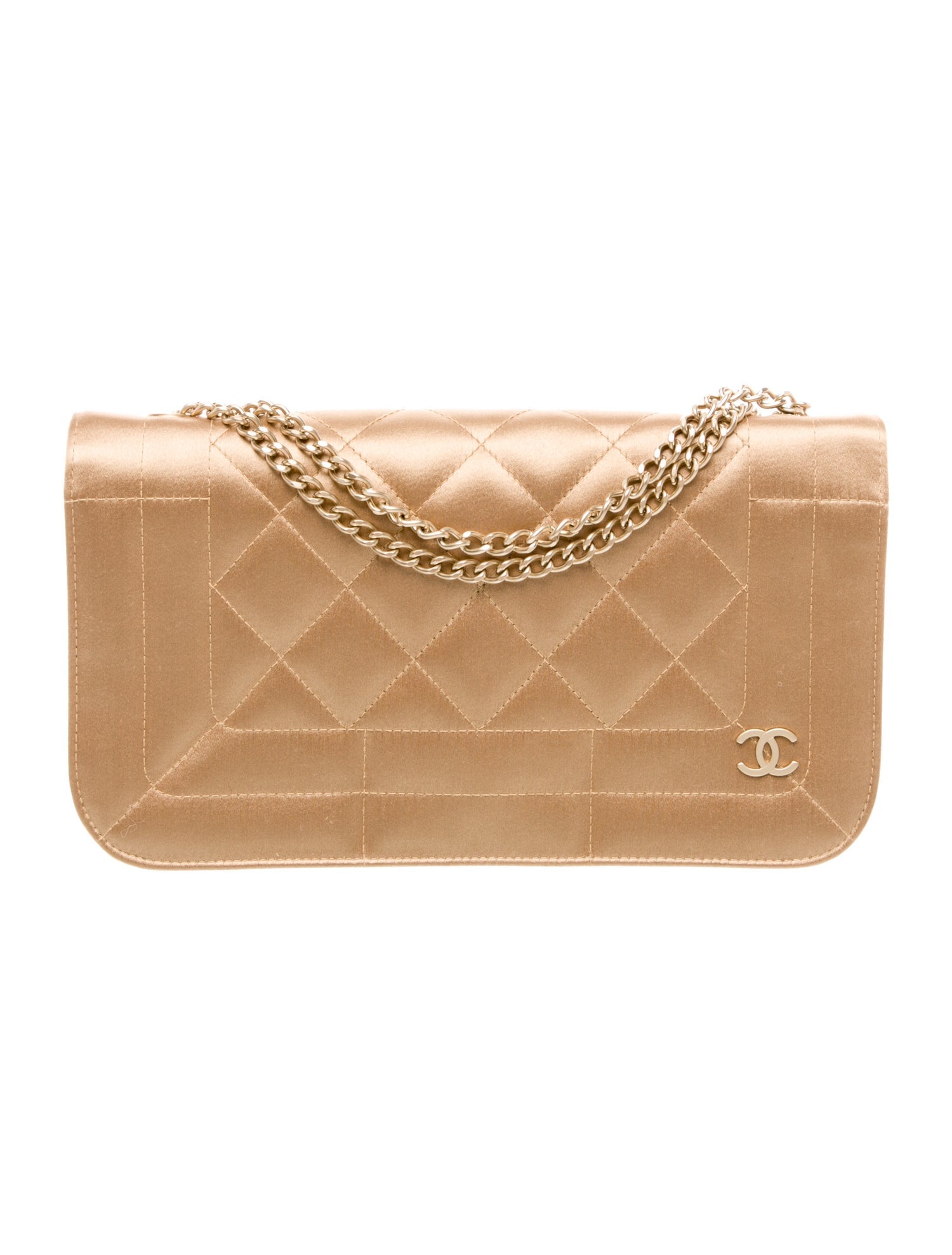 Chanel Quilted Satin Flap Bag