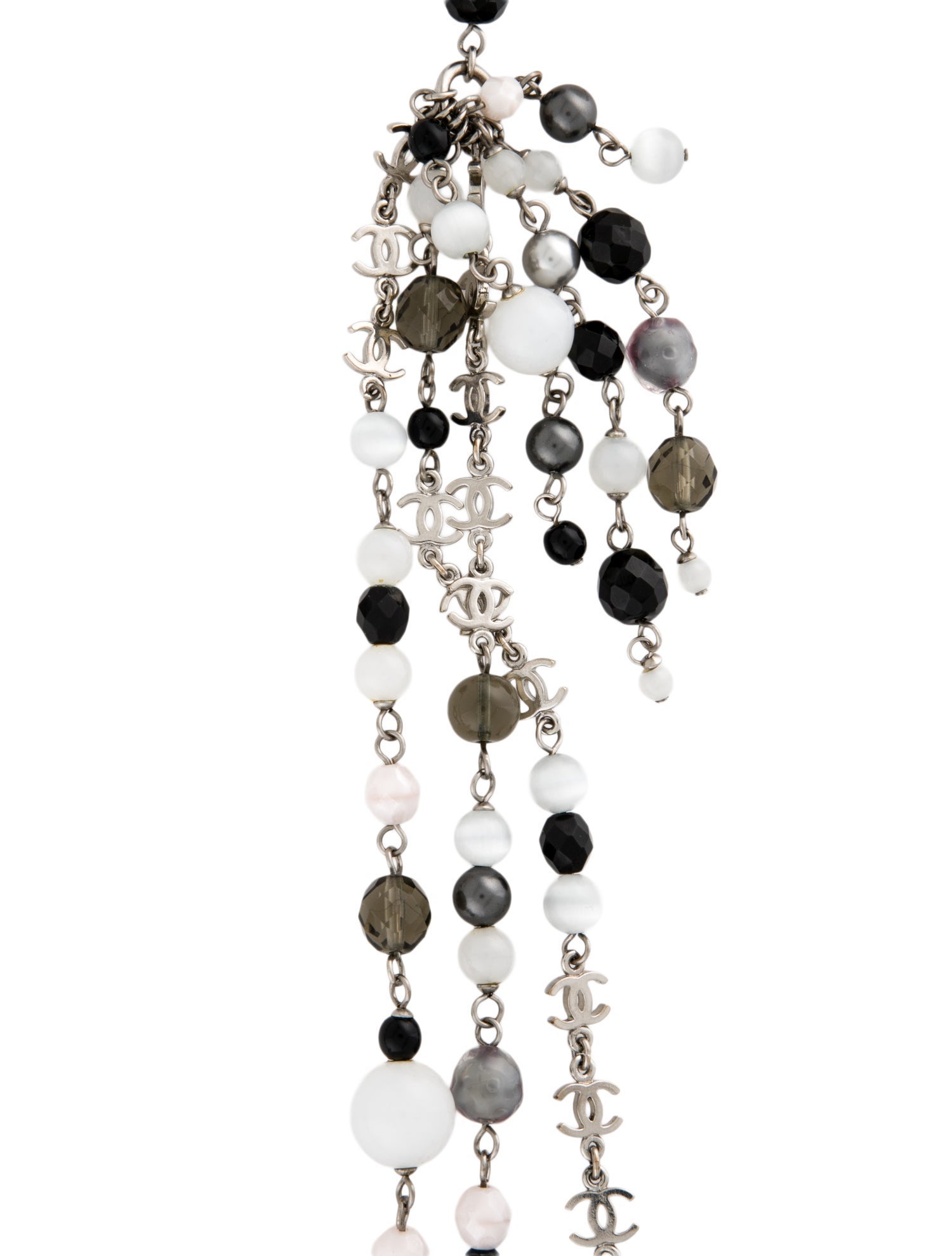 Chanel Strass & Resin CC Multistrand Beaded Necklace