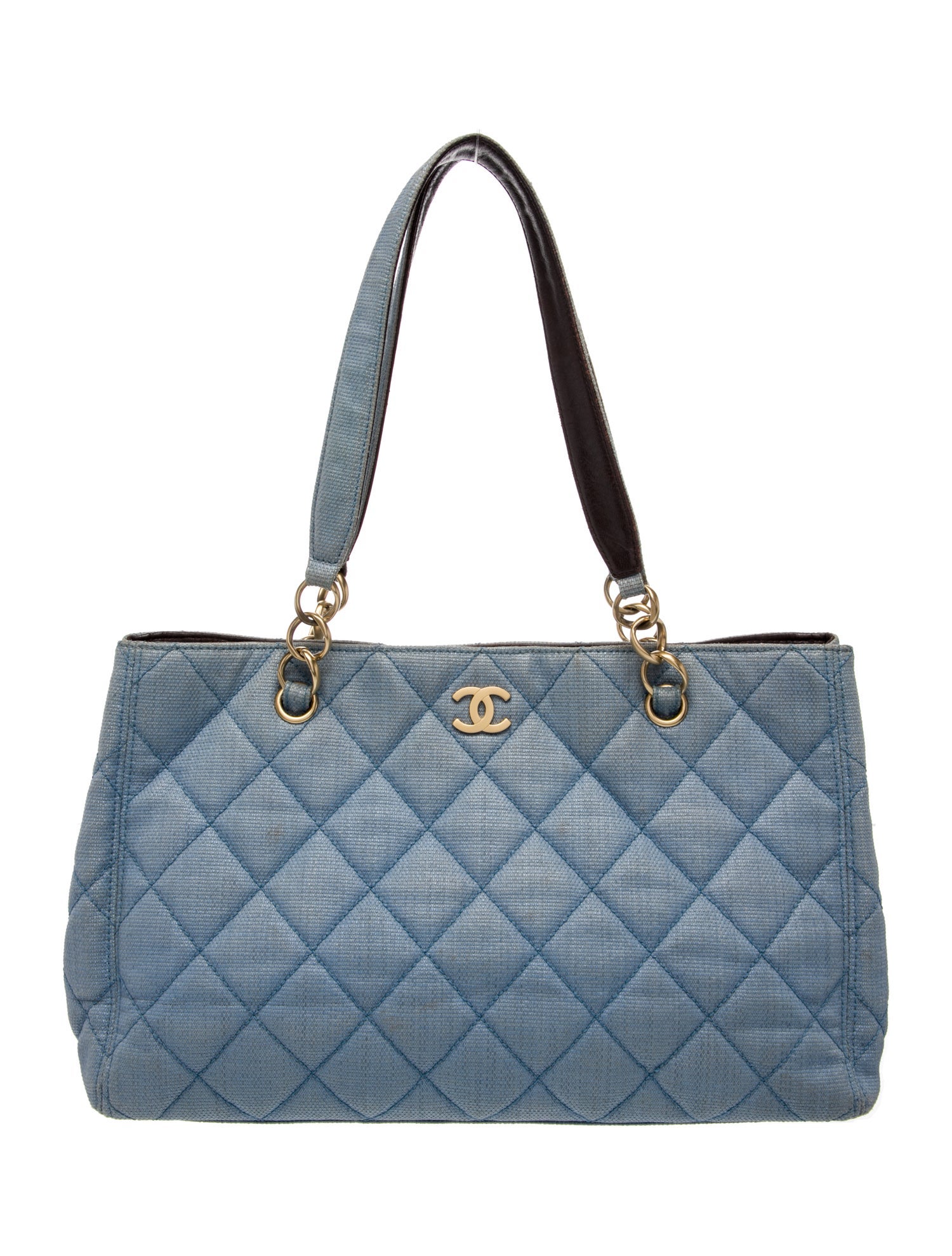 Chanel Raffia Quilted CC Tote