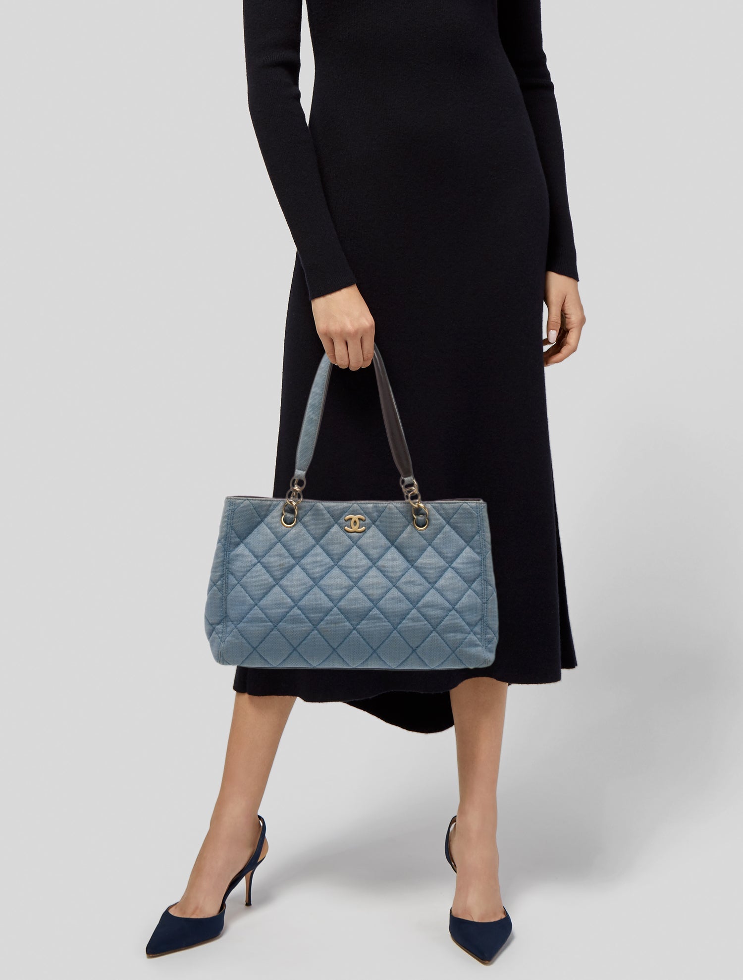 Chanel Raffia Quilted CC Tote