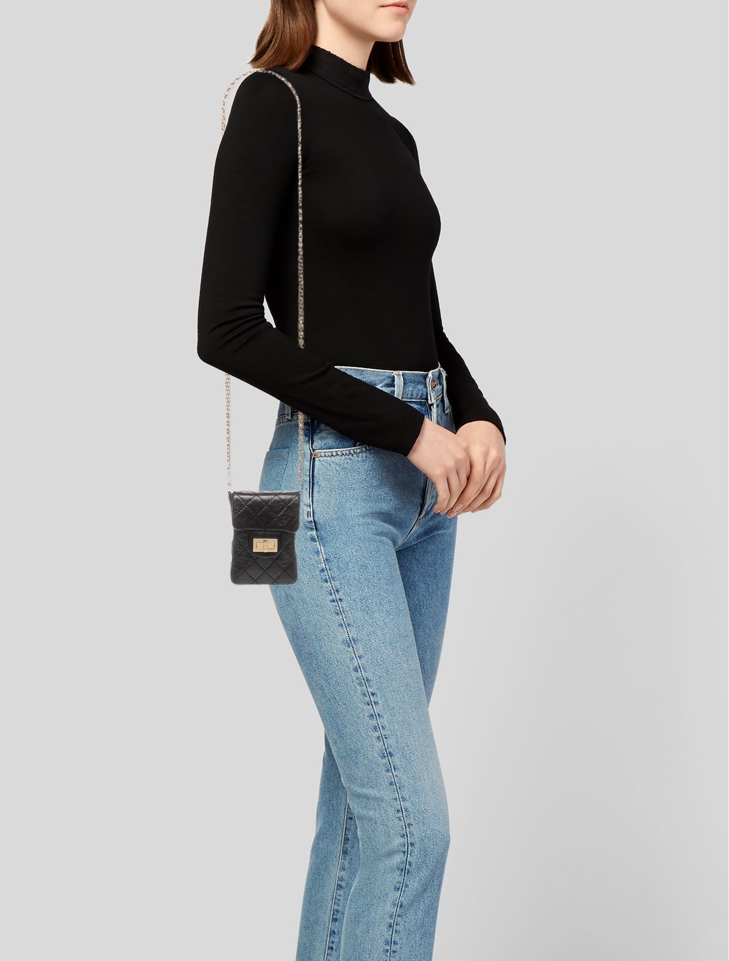 Chanel 2.55 Reissue Crossbody Phone Holder