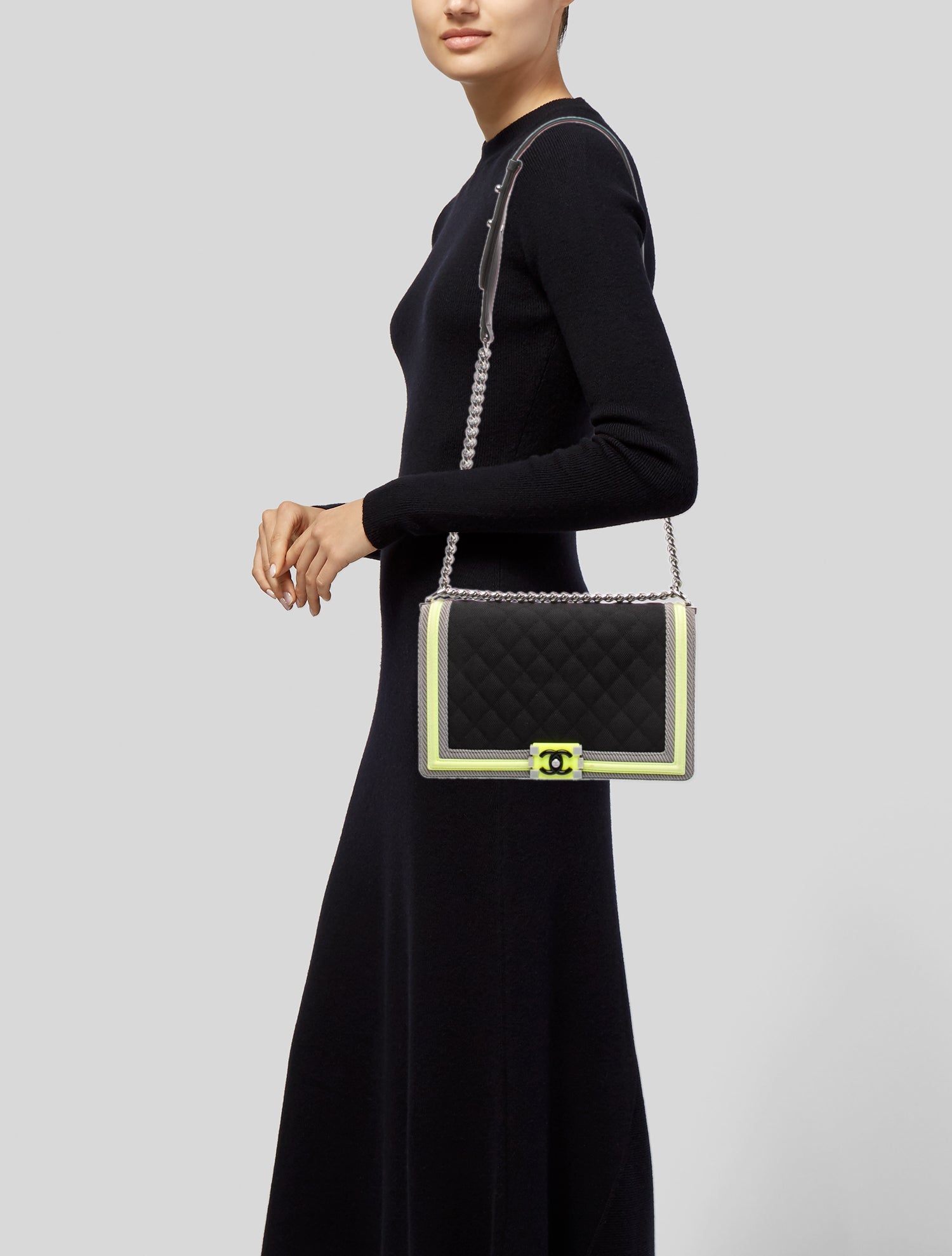 Chanel Large Fluo Boy Bag