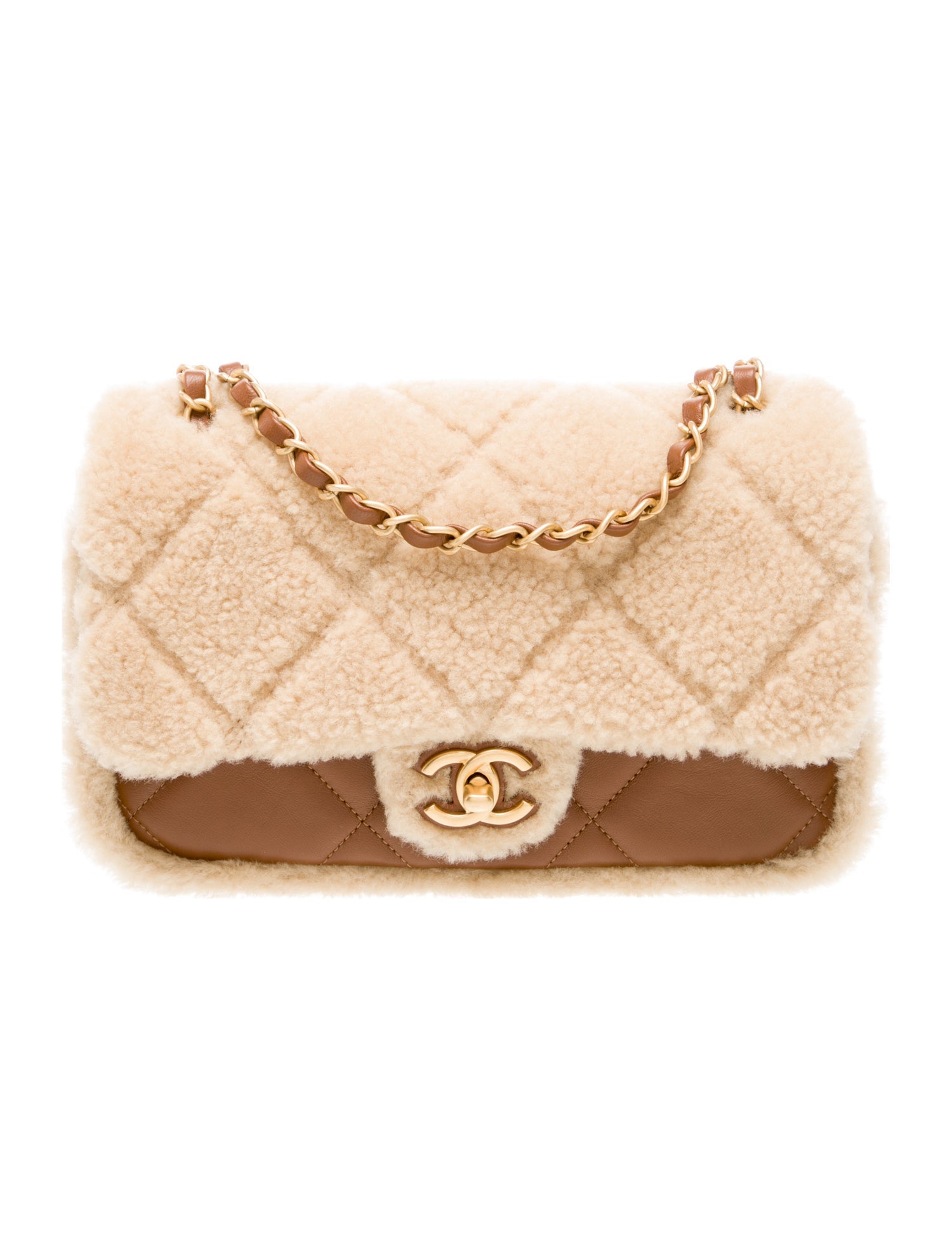 Chanel Medium Shearling Flap Bag