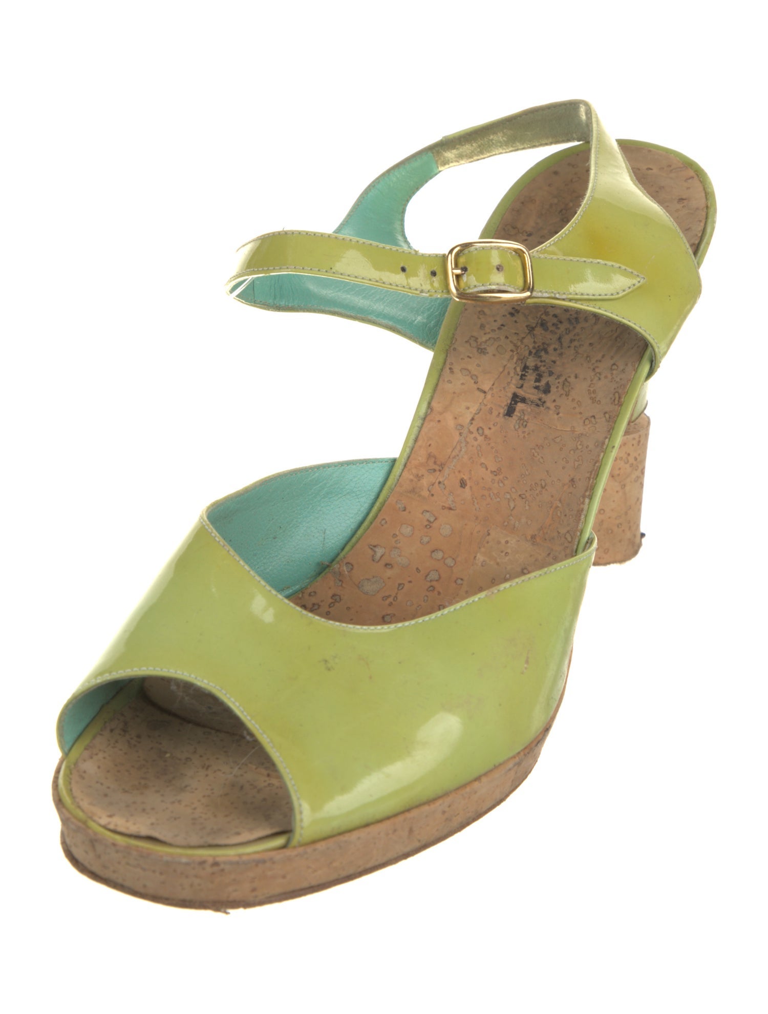 Chanel Vintage Patent Leather Sandals