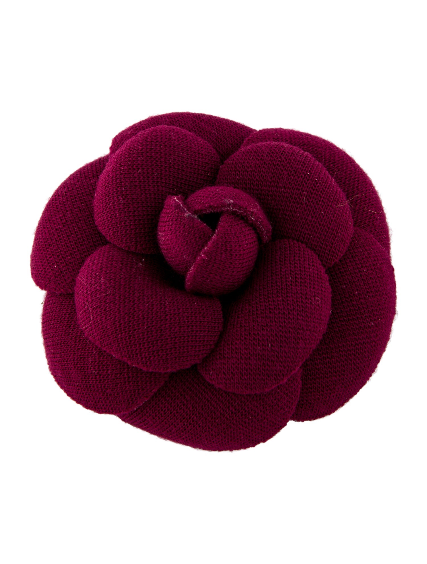 Chanel Vintage Fabric Camelia Brooch