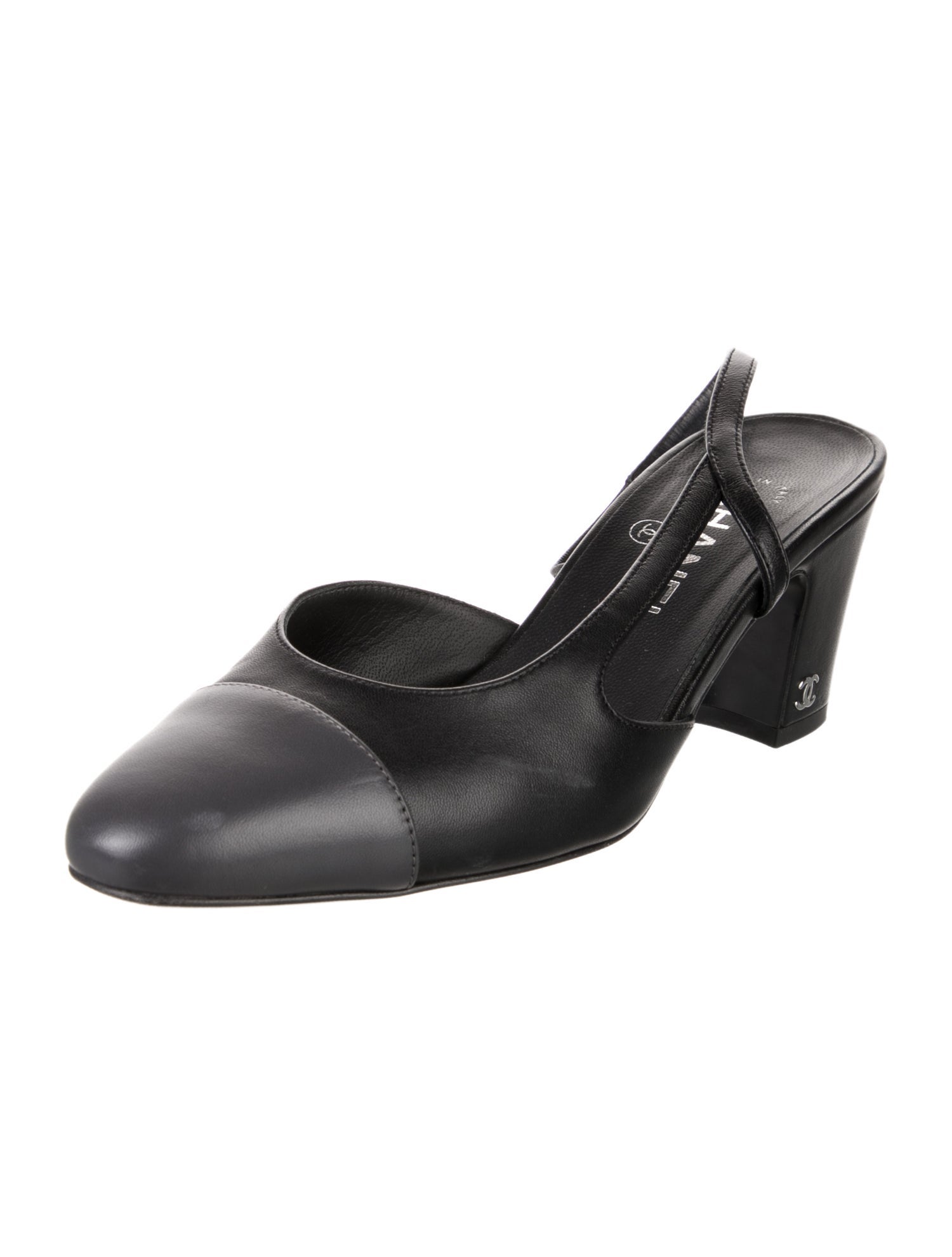 Chanel 2023 Interlocking CC Logo Slingback Pumps