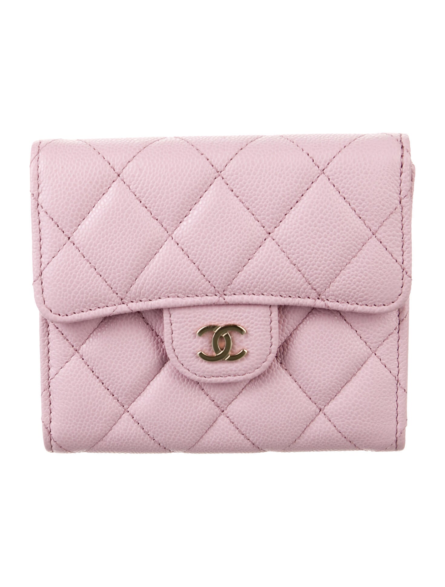 Chanel Compact Flap Wallet Interlocking CC Logo