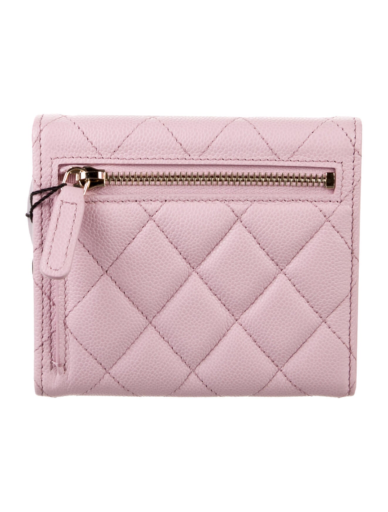 Chanel Compact Flap Wallet Interlocking CC Logo