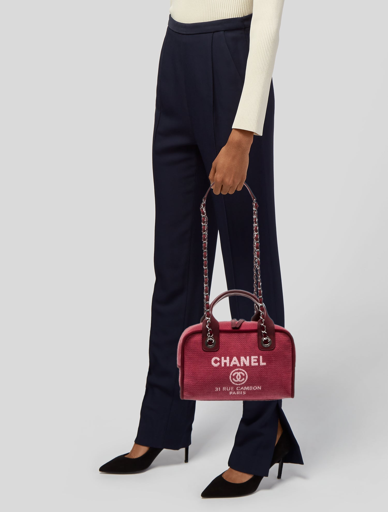 Chanel Small Deauville Bowling Bag
