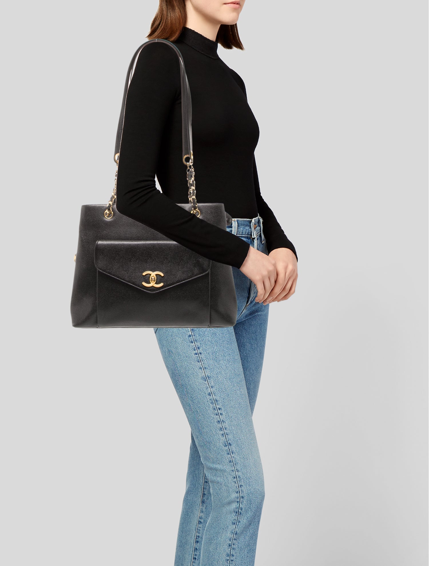 Chanel Front Pocket CC Tote