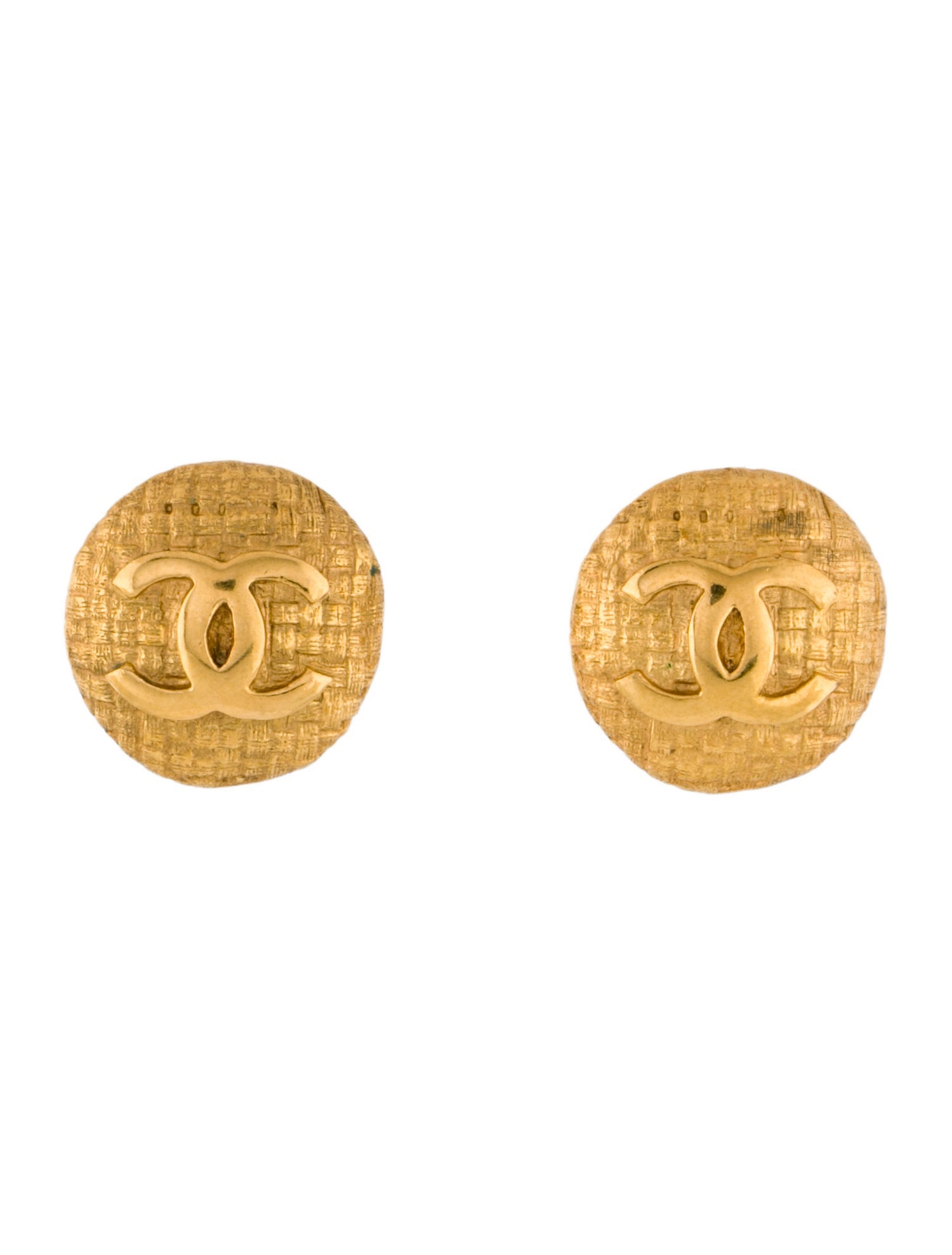 Chanel Vintage CC Clip-On Earrings